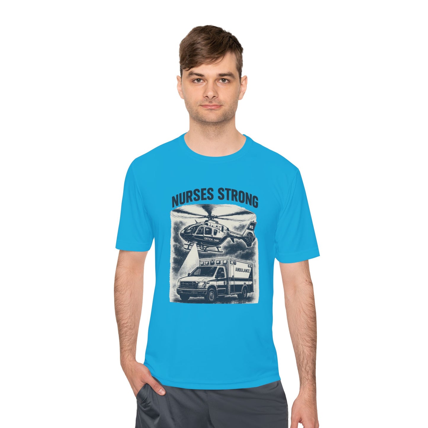 Nurses Strong CC Moisture Wicking Performance Tee