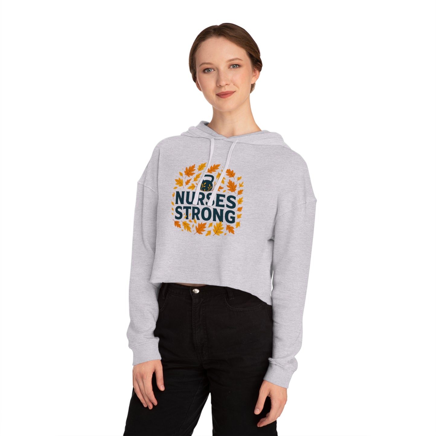 Fall Leaves Cropped Hoodie