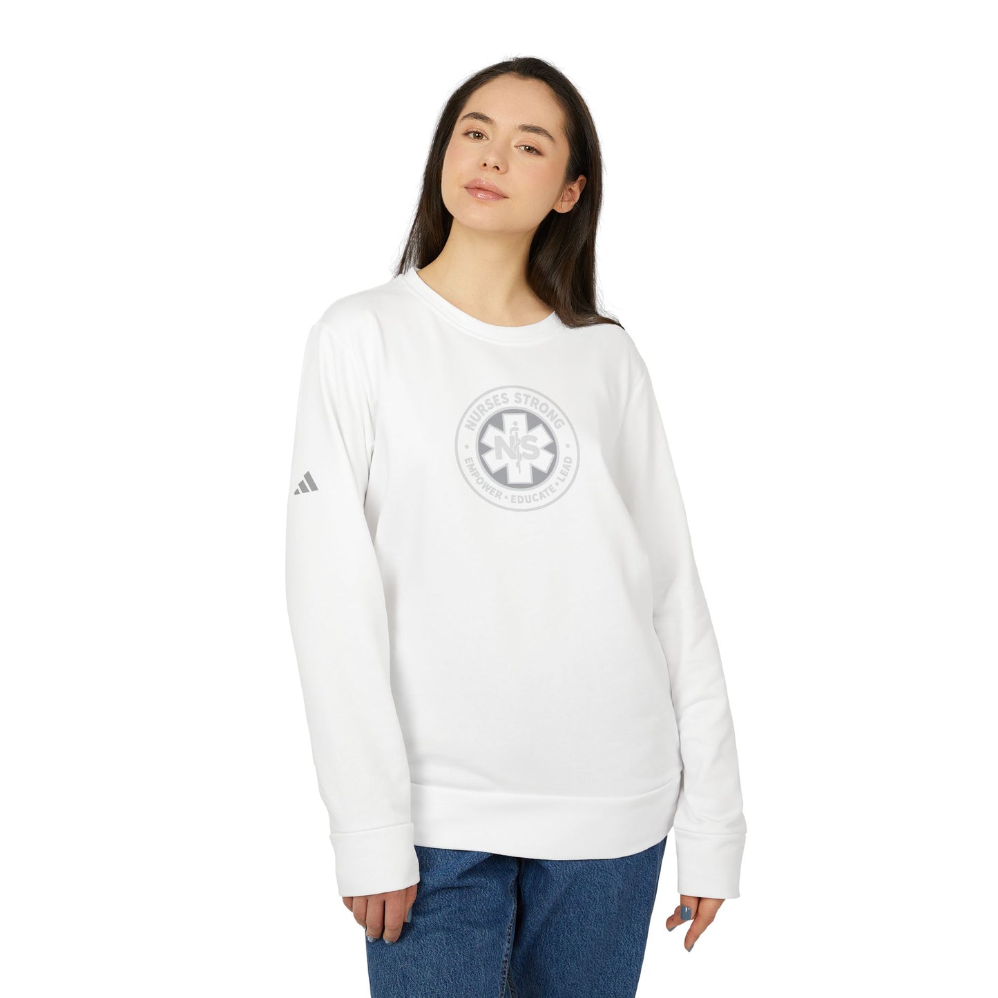Adidas Caduceus Cozy Unisex Fleece Sweatshirt for Everyday Comfort, Streetwear Style, Casual Wear, Gift for Him/Her, Trendy Outerwear