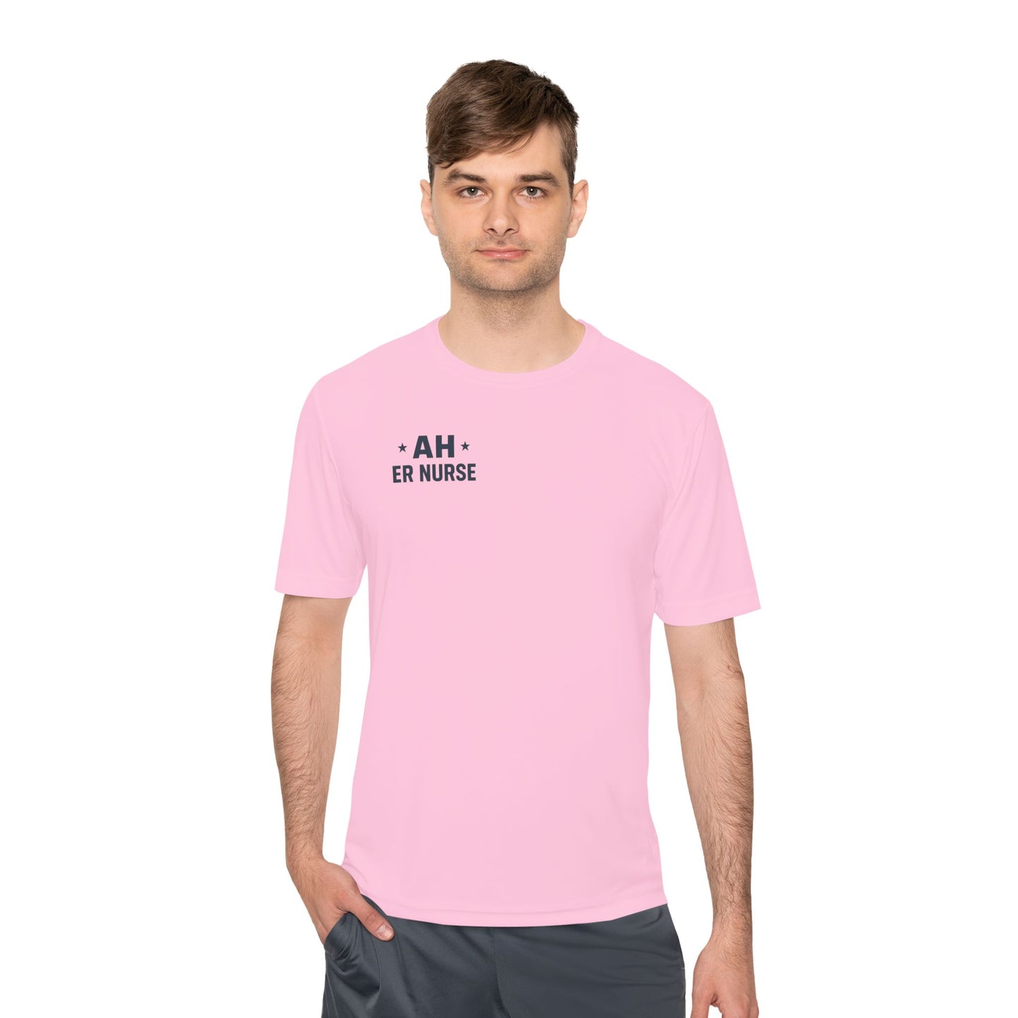 AH ER Moisture-Wicking T-Shirt for Healthcare Workers, Gifts for Nurses, Fitness Shirt, Hospital shirt, Nursing Essentials