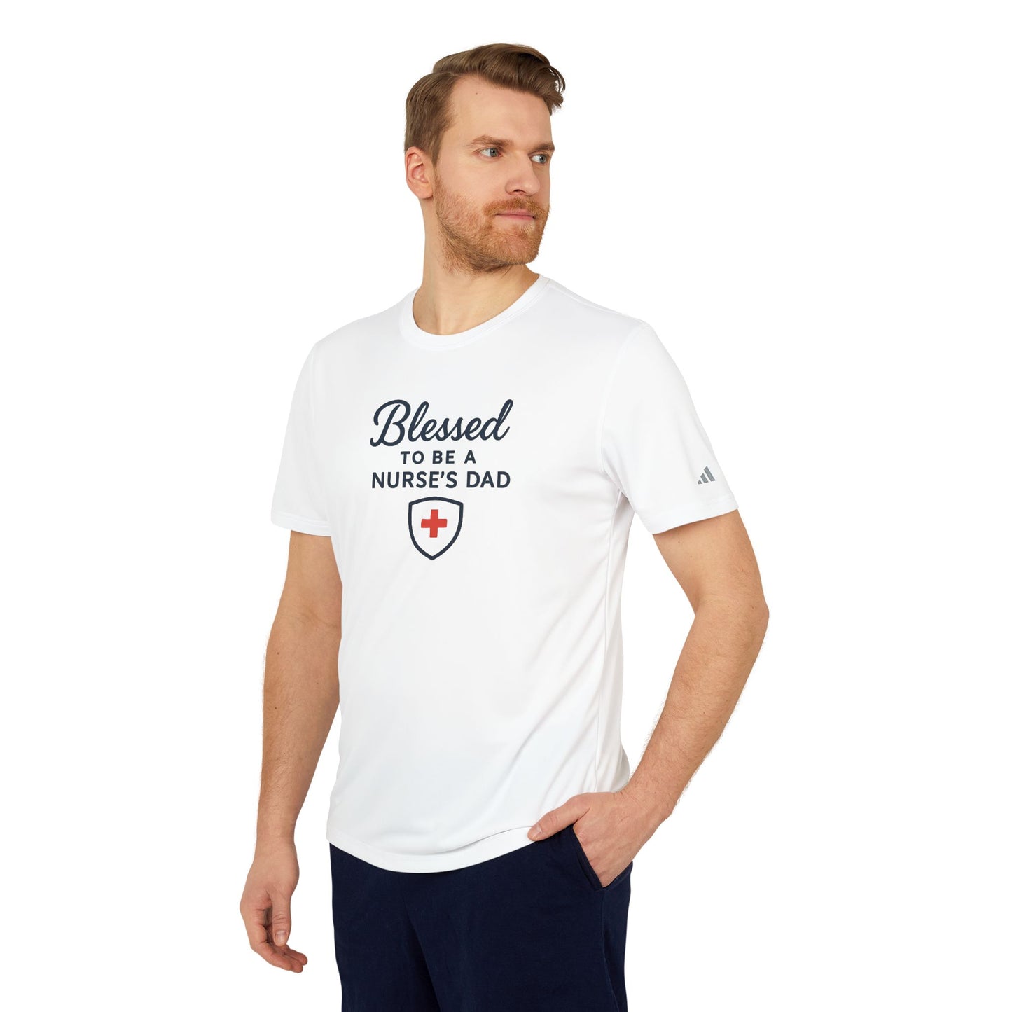 Blessed to Be a Nurse's Dad Unisex Sport T-shirt | Father's Day Gift, Nursing Dad Shirt, Nurse Appreciation, Sportswear, Gift for Dad