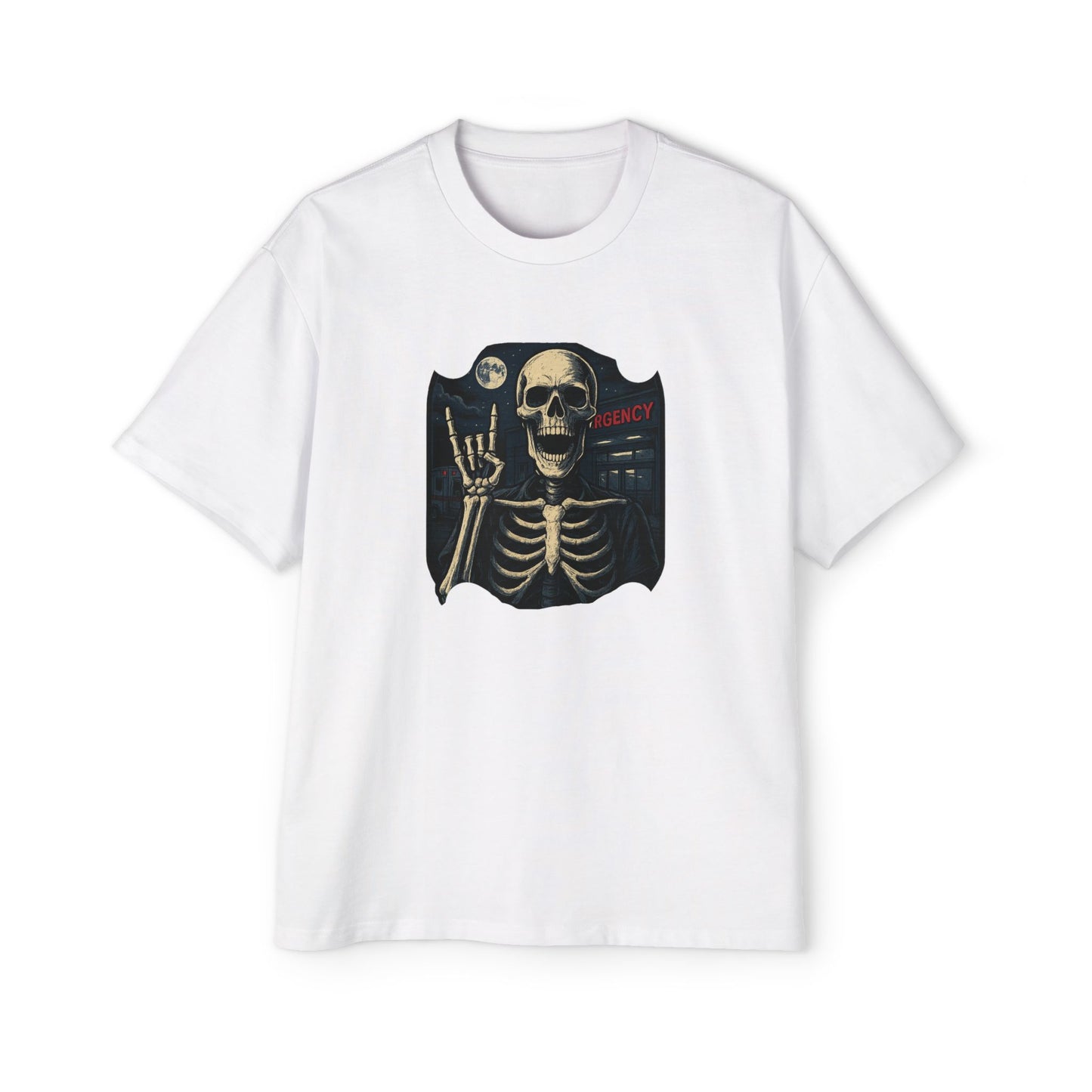 Skeleton Rocker Oversized Tee