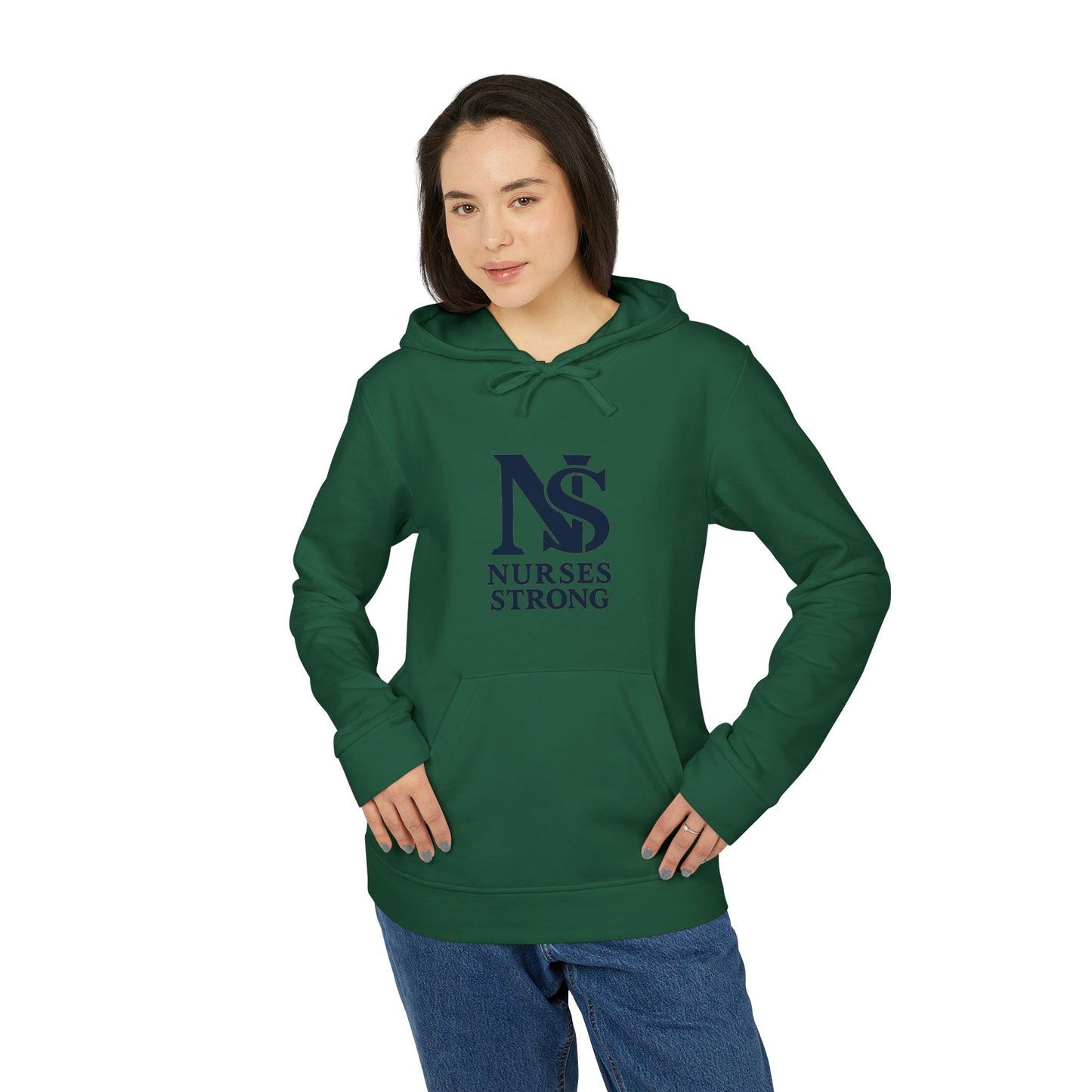 Nurses Strong Hoodie, Unisex Fleece Pullover, Comfortable Nursing Gift, Medical Apparel, Appreciation Sweatshirt, Motivational Wear