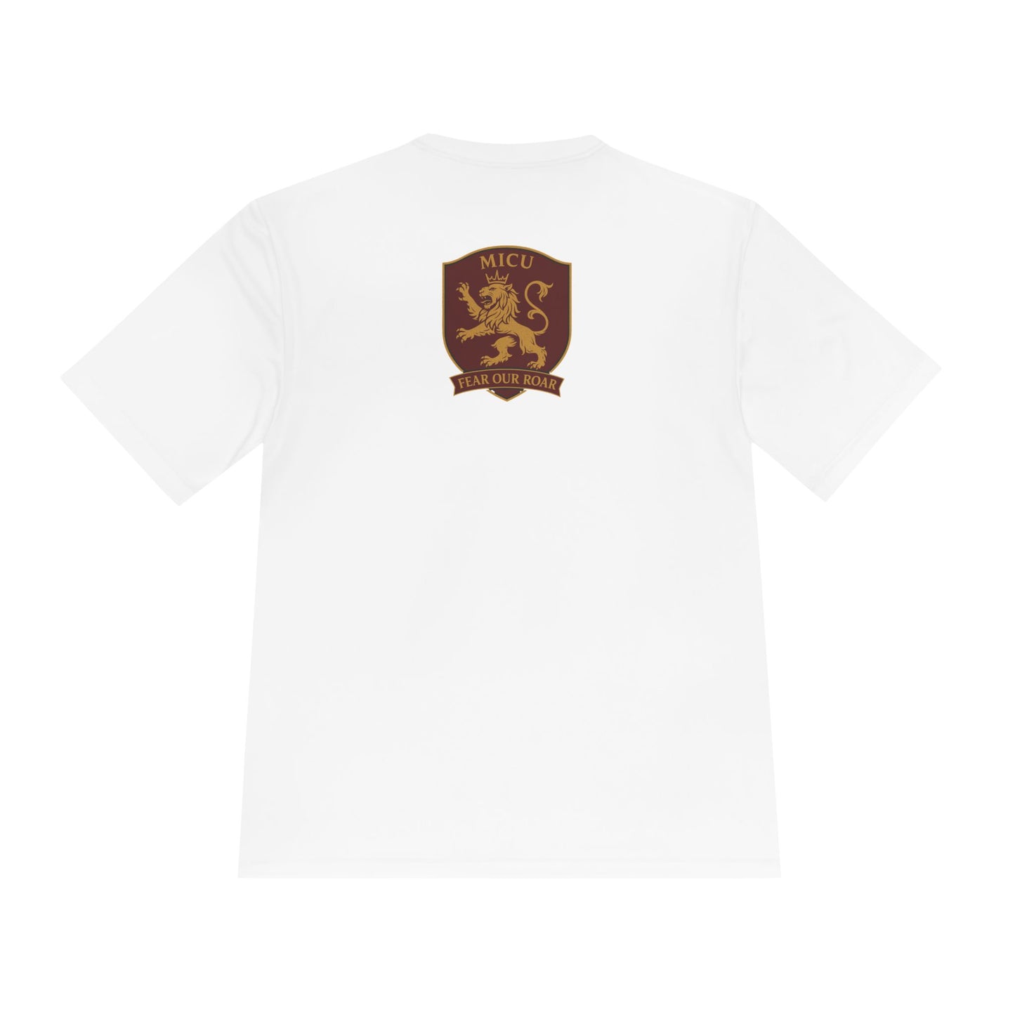 MICU Sigil -Wicking Tee with Crest Design | Activewear for Sports, Gym, Workout, Gift for Fitness Lovers, Casual Wear