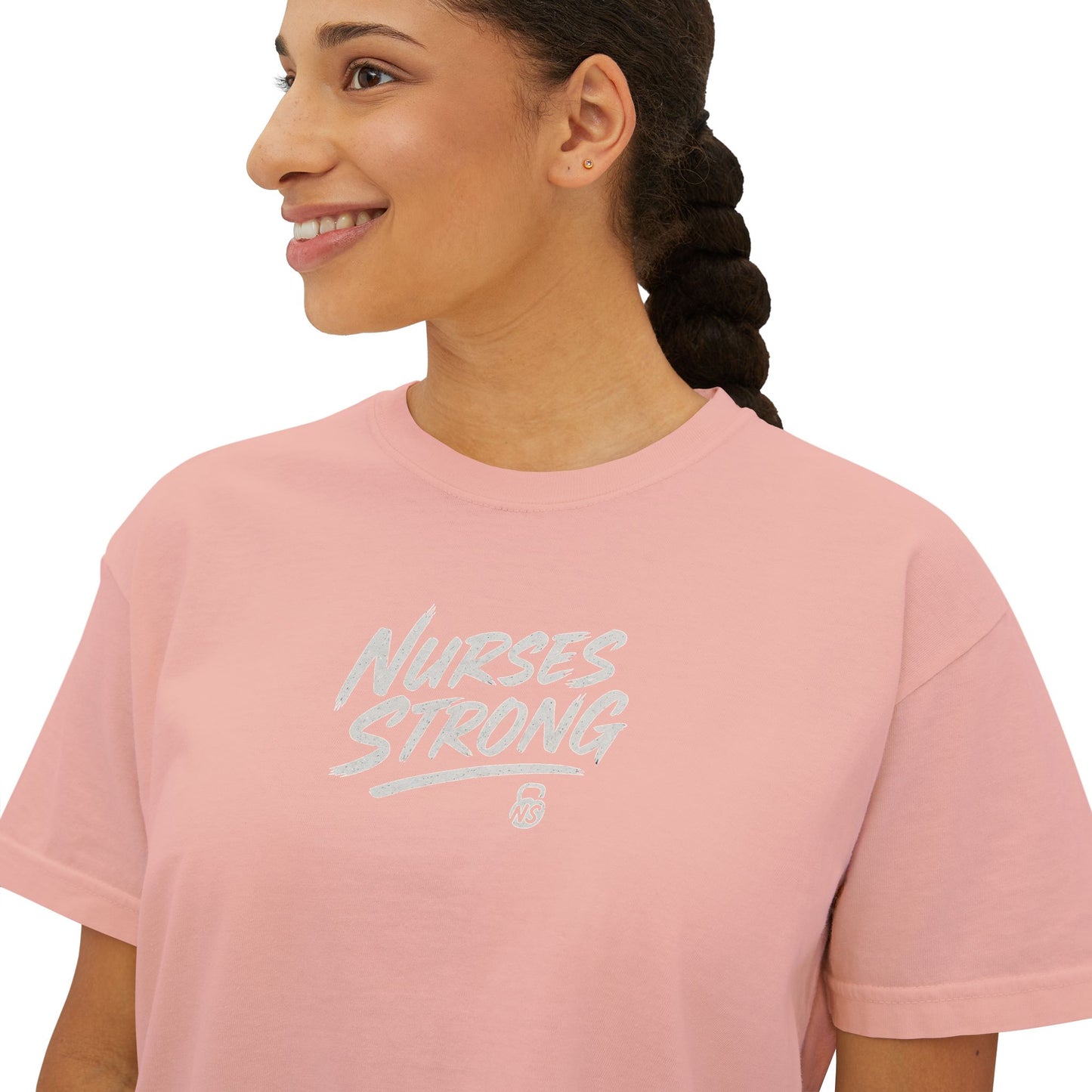 NightShifer for Life Trendy Boxy Tee, Everyday Comfort Top, Relaxed Fit Tee for Women