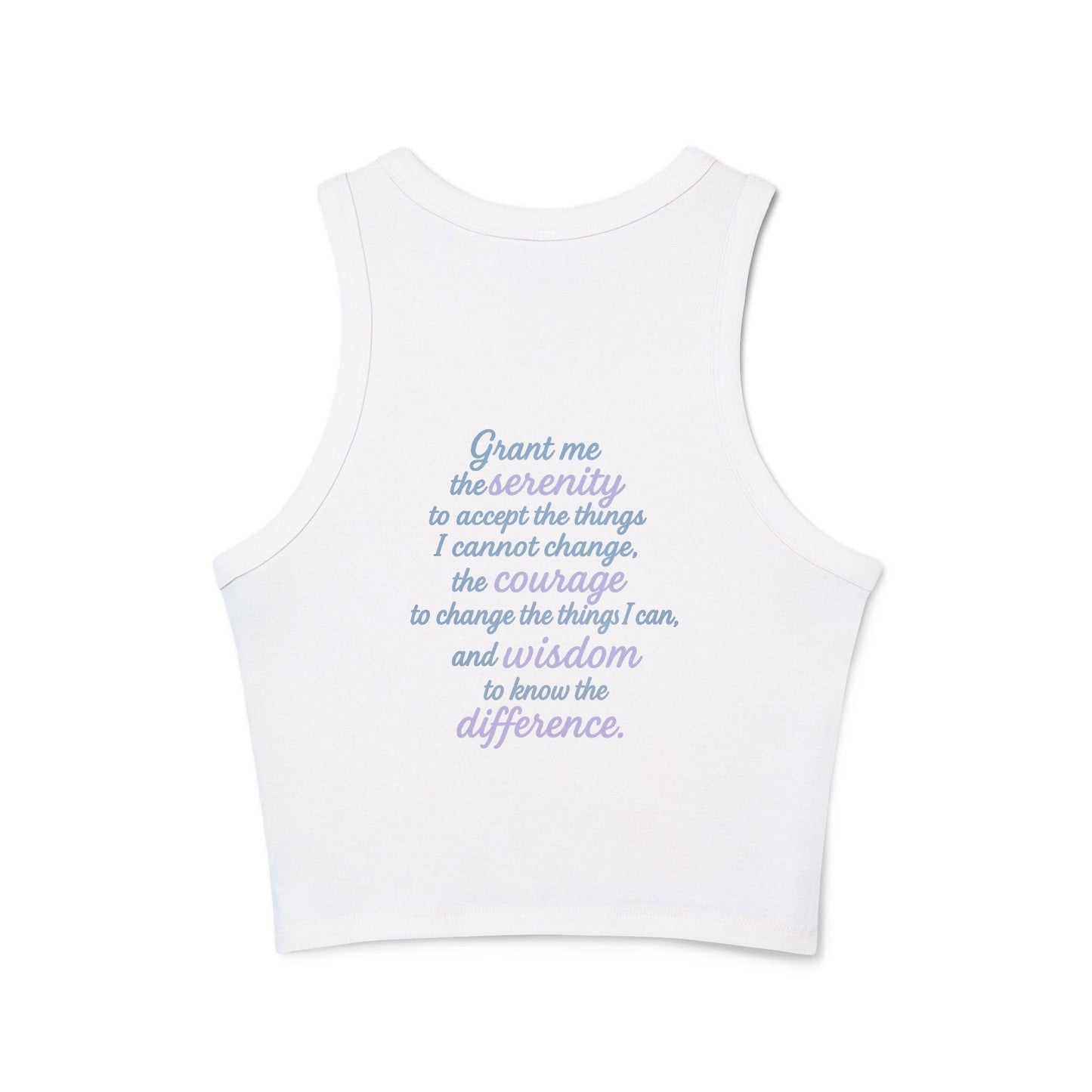 Empowering Infinity Women's Racer Tank Top with  | Yoga Top, Summer Wear, Casual Outfit, Gift for Her, Fitness Apparel