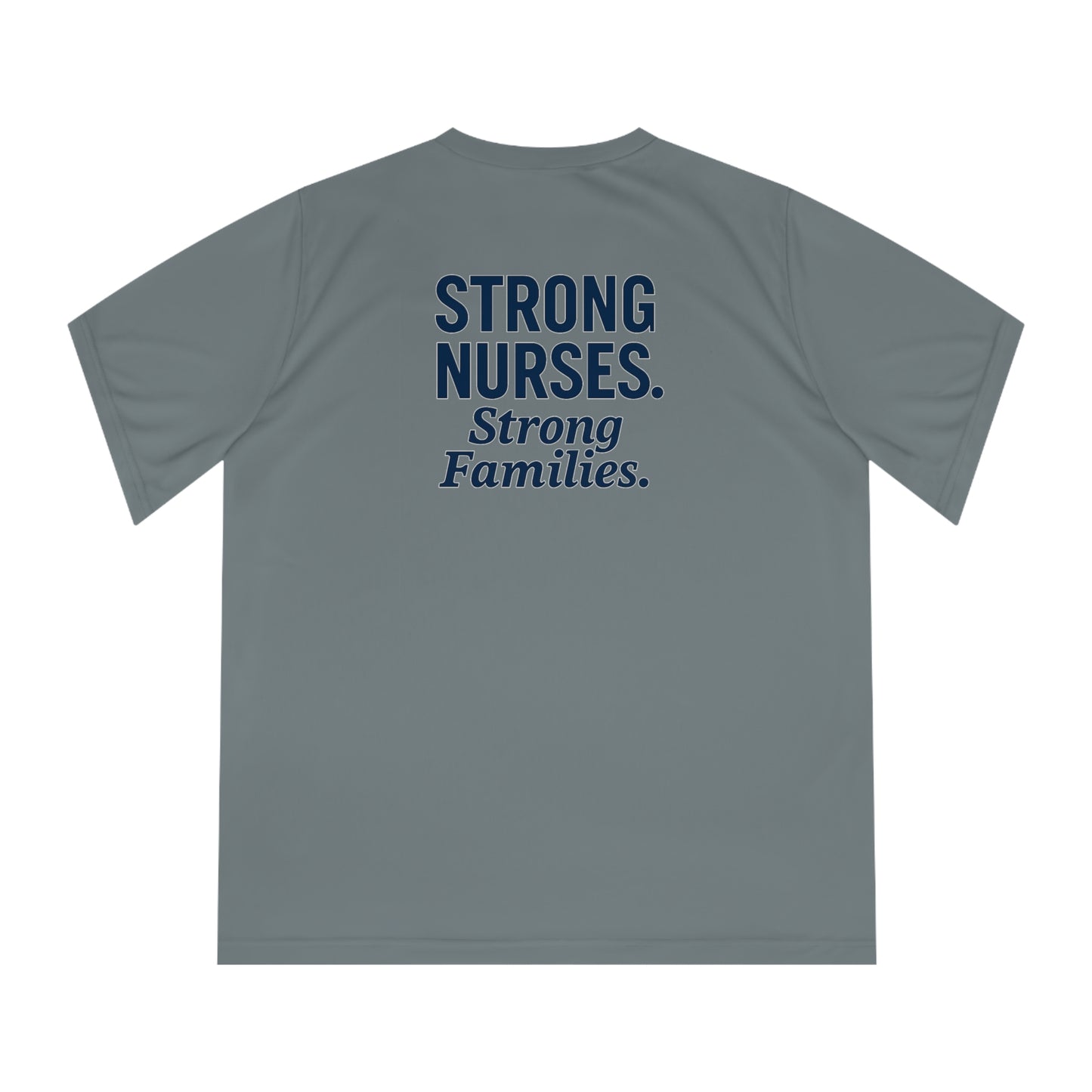 Strong Nurses V-Neck Performance Tee ofor Healthcare Heroes, Fitness Shirt, Gifts for Nurses, Workout Apparel, Inspirational Clothing