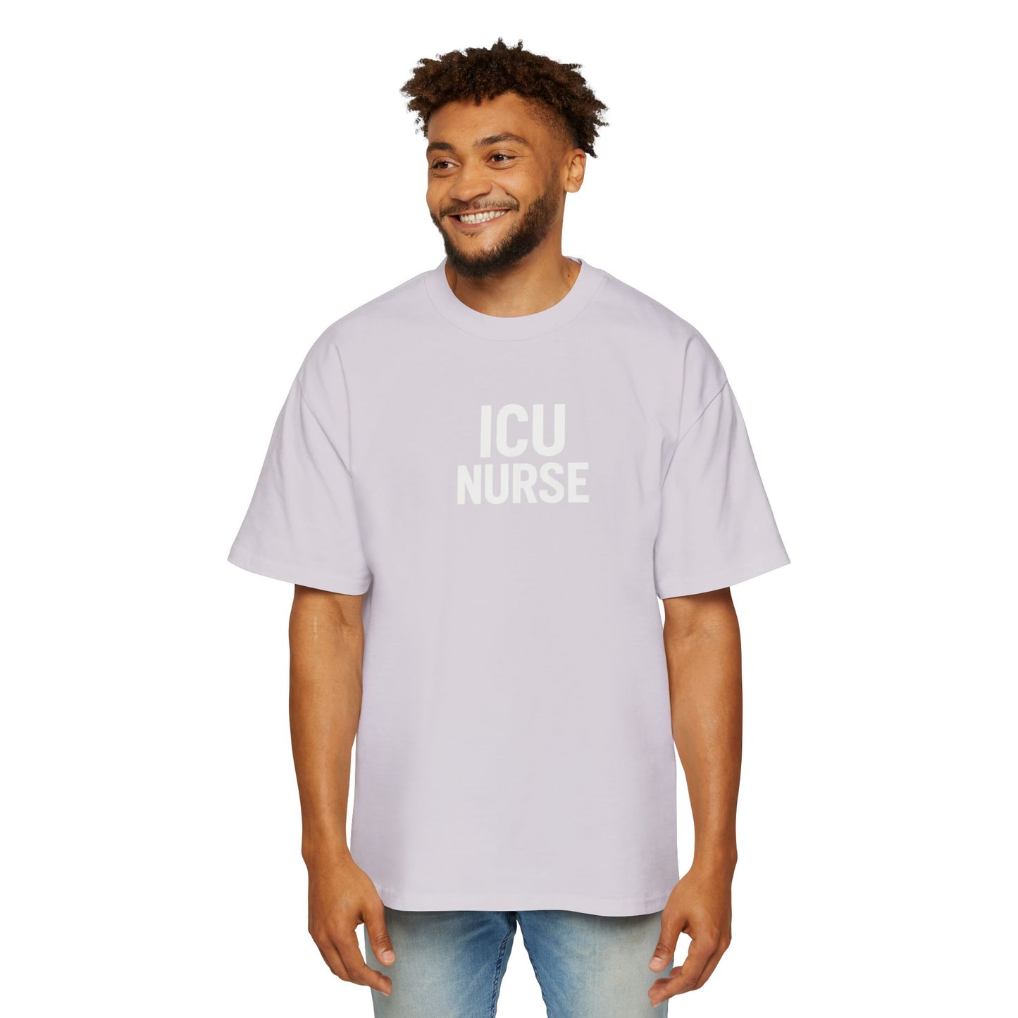 ICU Nurse Oversized Tee - Unisex Nurse Shirt, Gift for Healthcare Workers, Nurse Appreciation, Casual Wear, Red T-Shirt