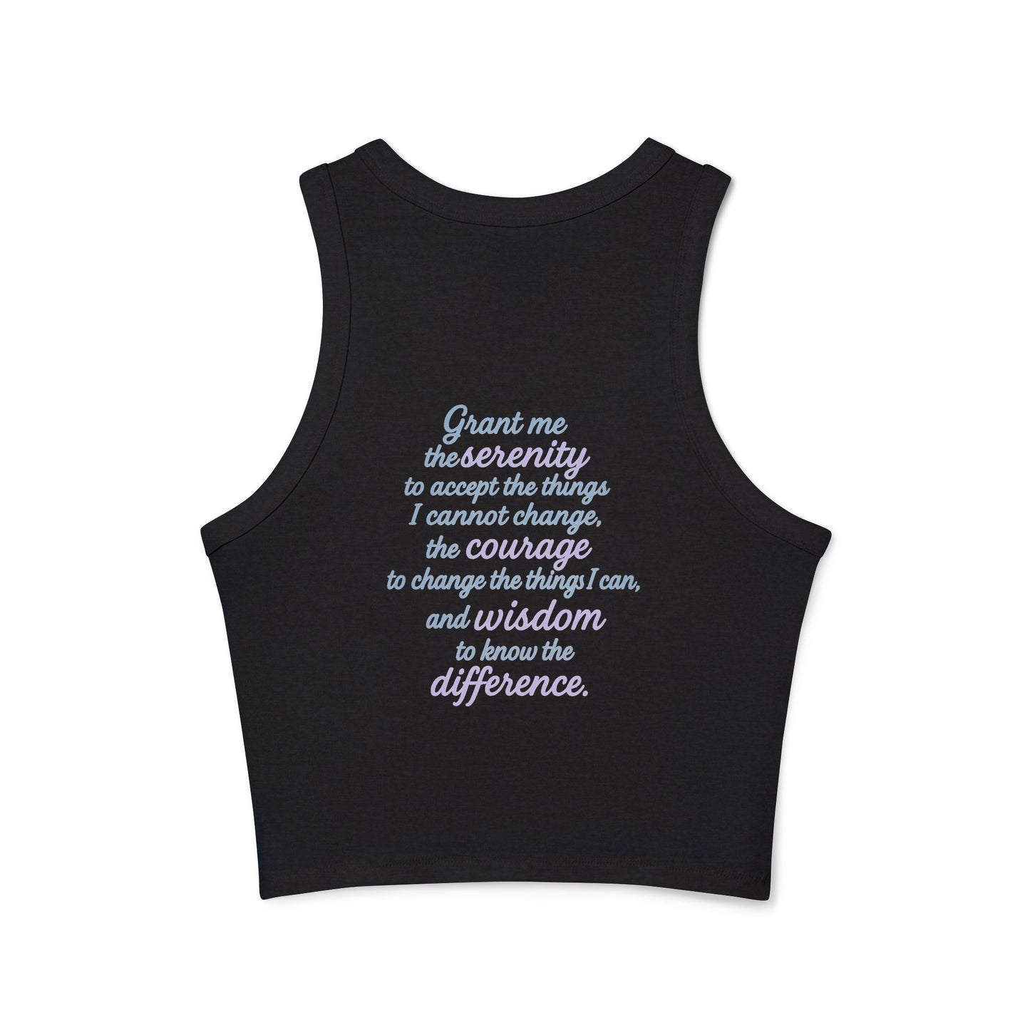 Empowering Infinity Women's Racer Tank Top with  | Yoga Top, Summer Wear, Casual Outfit, Gift for Her, Fitness Apparel