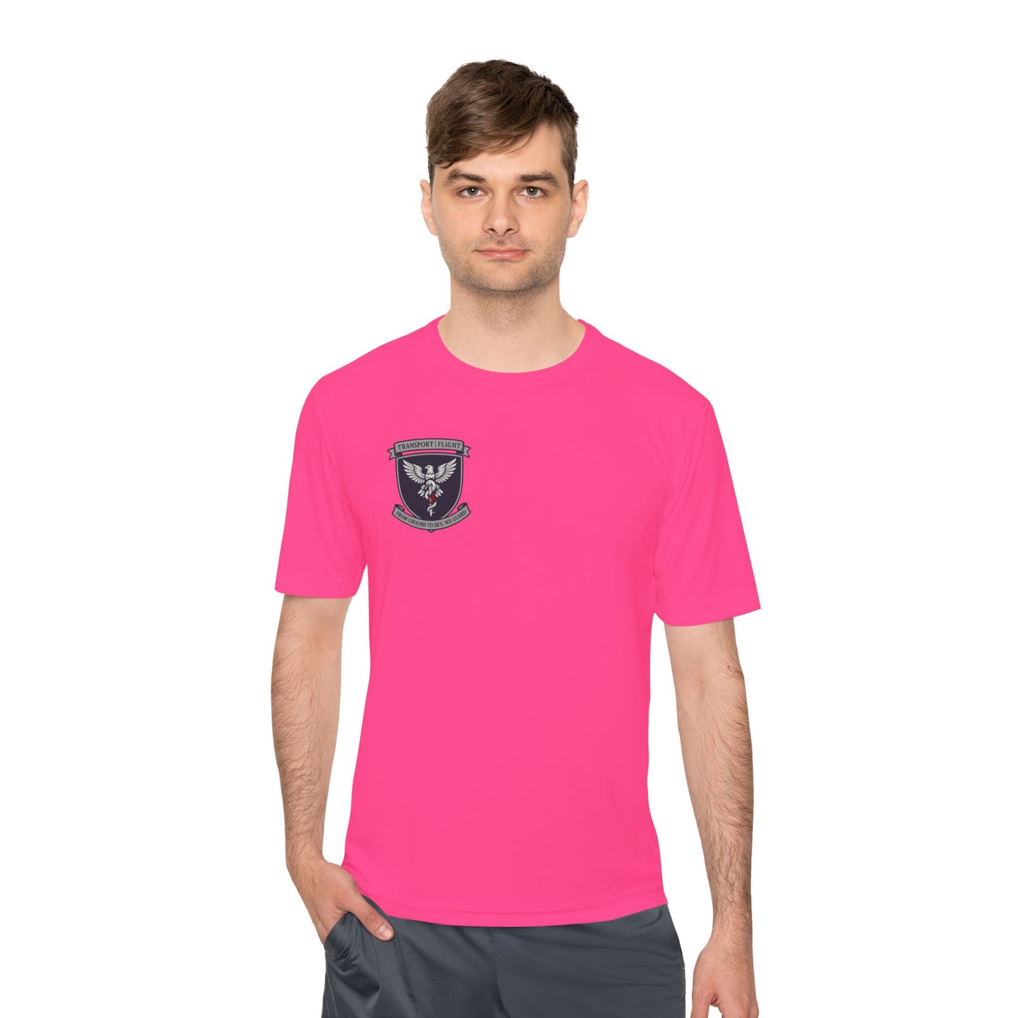 Transport/Flight Moisture Wicking Tee - Comfortable Athletic Shirt, Fitness Wear, Active Lifestyle, Sports Apparel, Workout Top