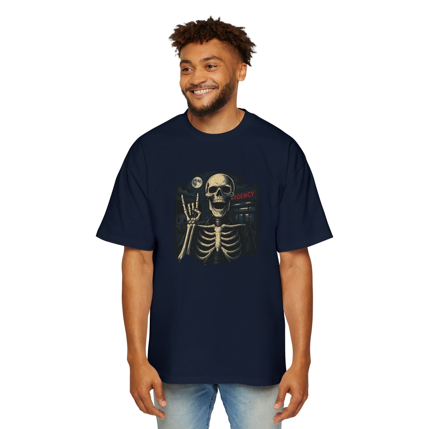 Skeleton Rocker Oversized Tee