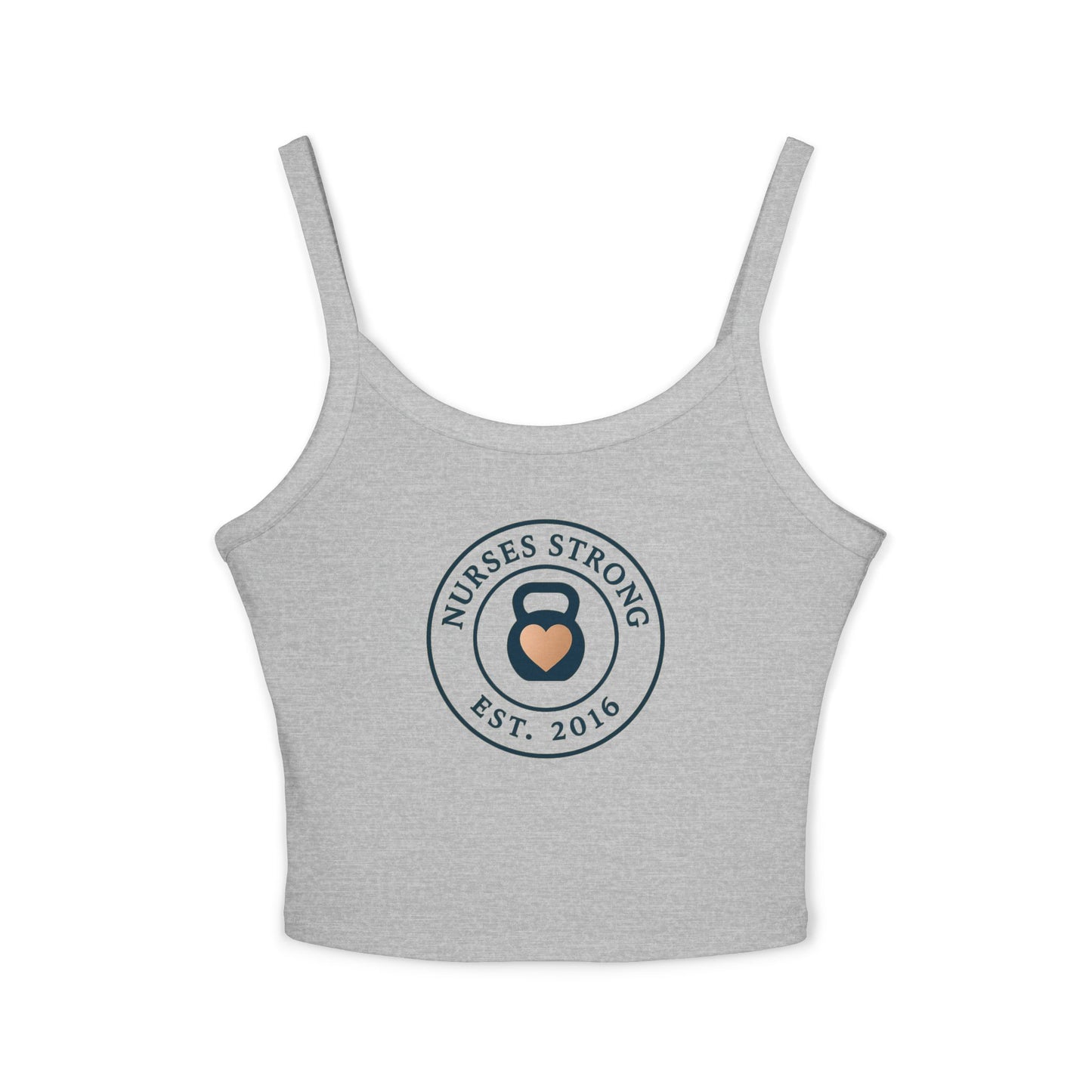 NS est. Spaghetti Strap Tank Top, Workout Top, Gift for Nurses, Fitness Apparel, Casual Summer Wear