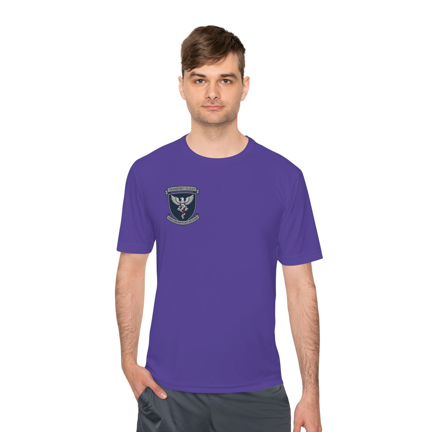 Transport/Flight Moisture Wicking Tee - Comfortable Athletic Shirt, Fitness Wear, Active Lifestyle, Sports Apparel, Workout Top