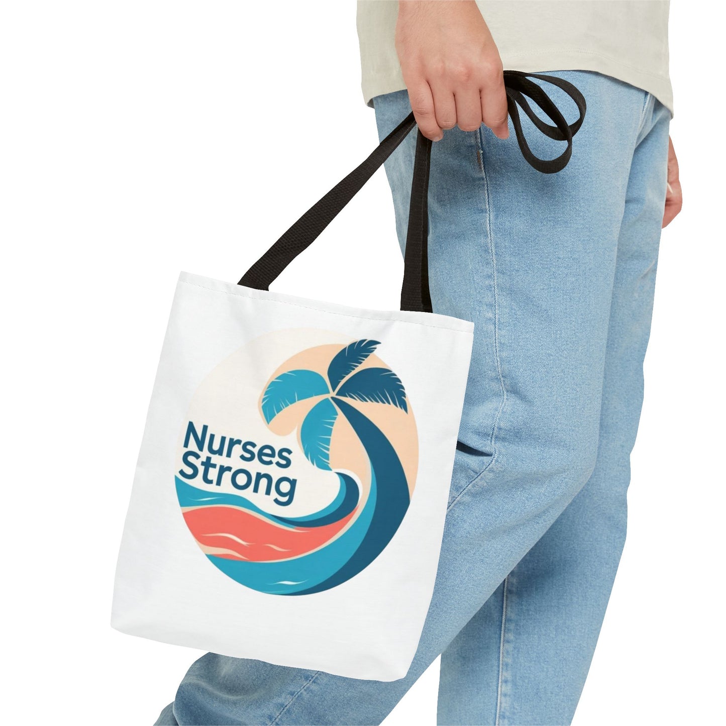 Empowering Nurses Tote Bag - Eco-Friendly, Beach Vibes, Strong Nurse Gifts, Summer Essentials, Nurse Appreciation Bag