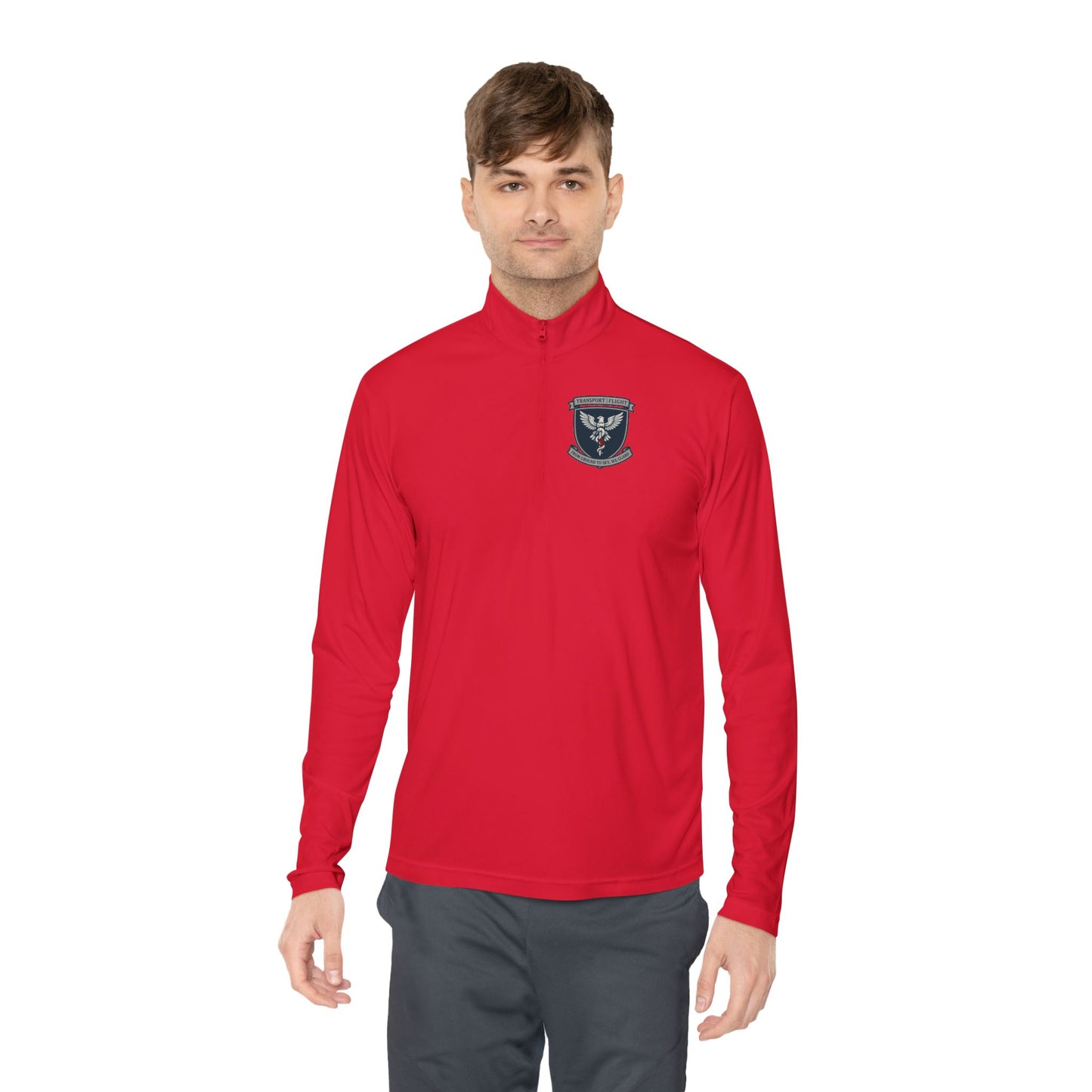 Unisex Quarter-Zip Pullover with Emblem - Cozy, Casual Layer for Outdoor Adventures, Perfect Gift for Team Spirit, Camping, Dad's Day, [...]