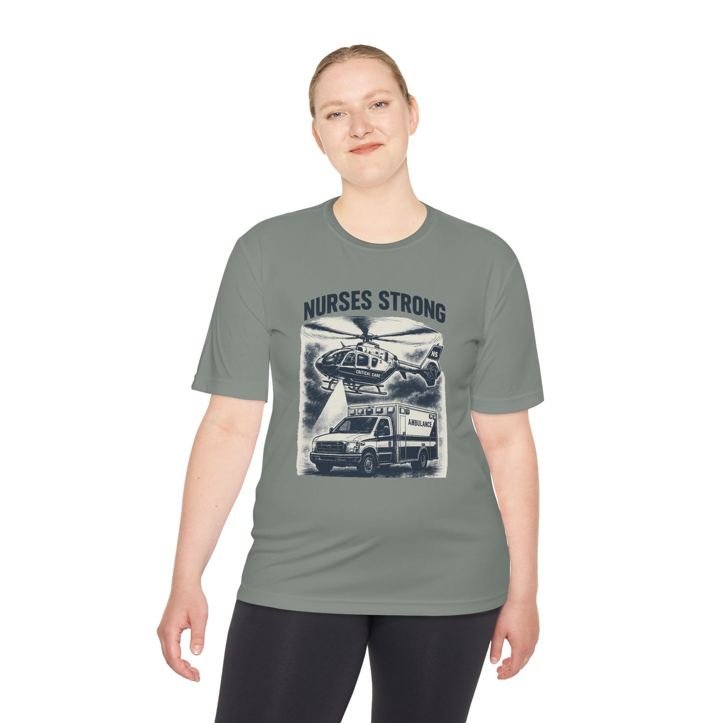 Nurses Strong CC Moisture Wicking Performance Tee