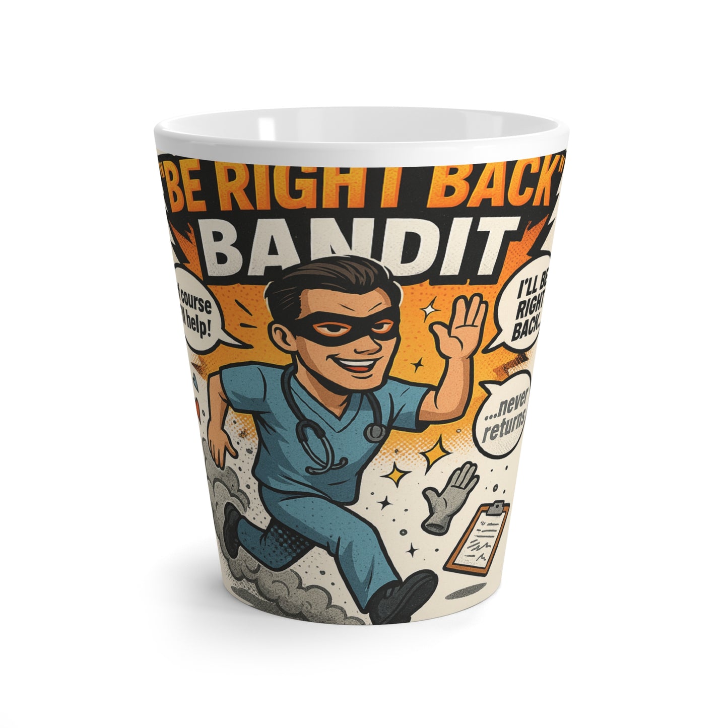 Be Right Back Bandit Latte Mug