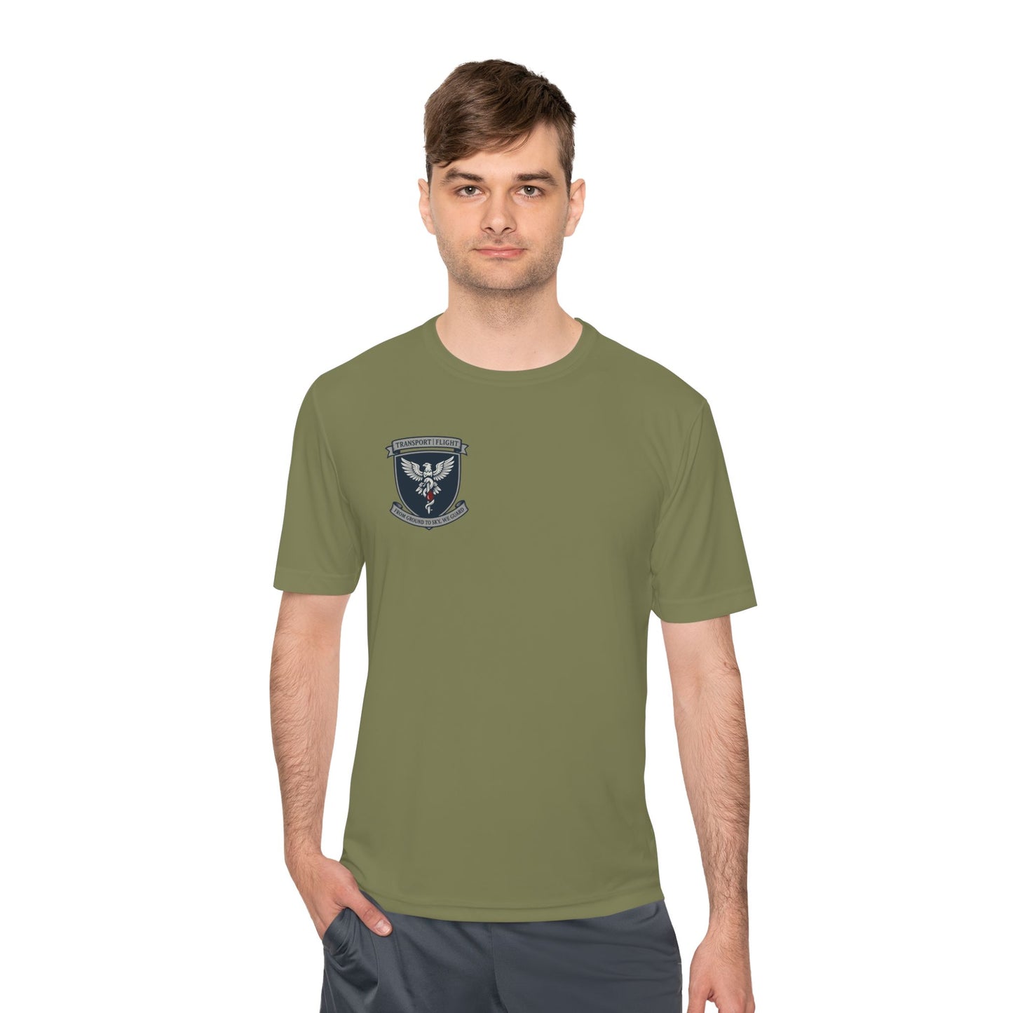Transport/Flight Moisture Wicking Tee - Comfortable Athletic Shirt, Fitness Wear, Active Lifestyle, Sports Apparel, Workout Top