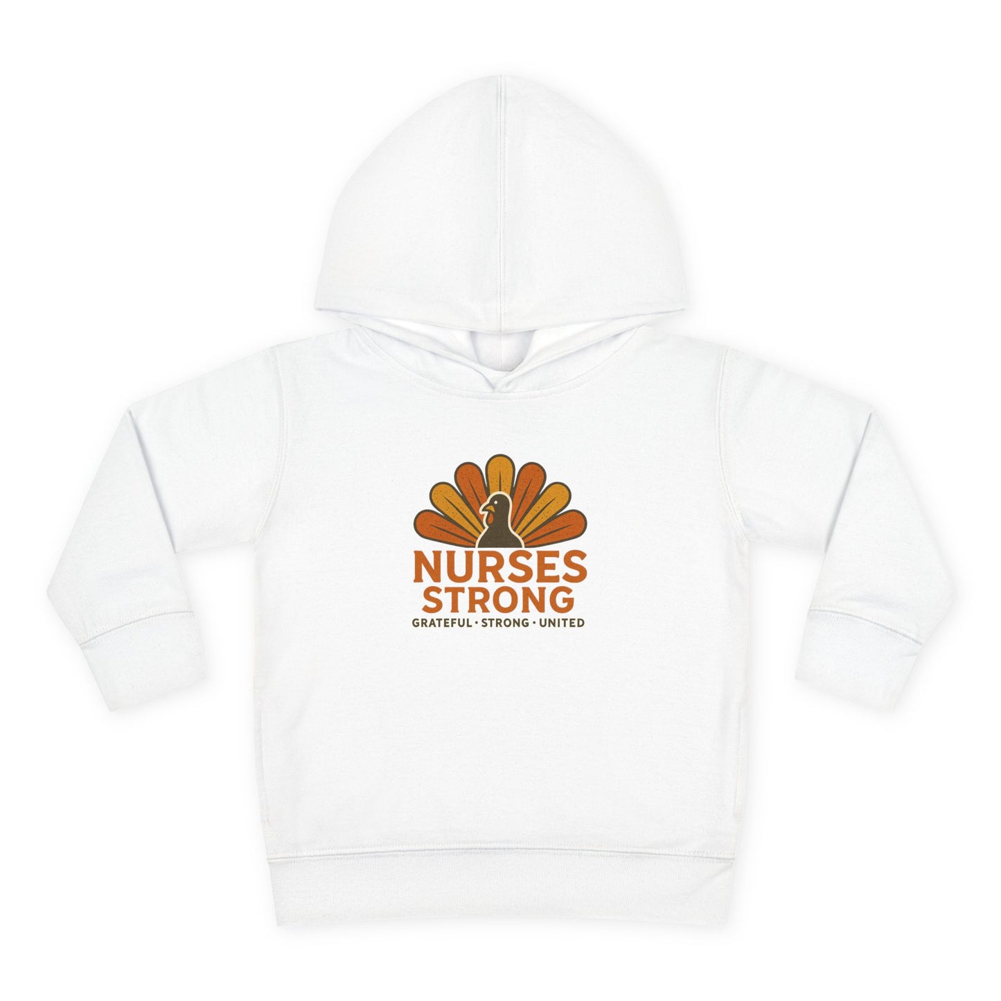 Nurses Strong Toddler Hoodie, Cute Kids Sweatshirt, Thanksgiving Gift, Toddler Fleece Pullover, Support Nurses, Adorable Kids Apparel