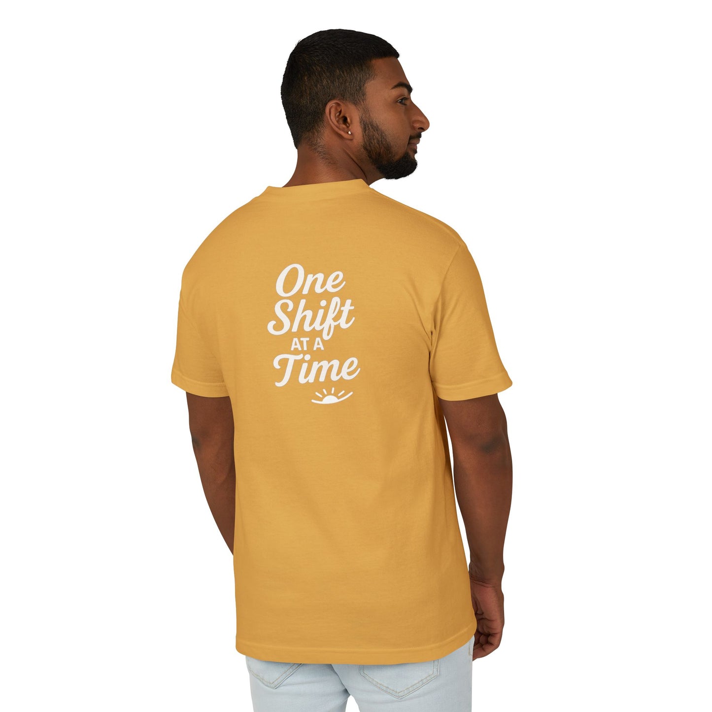 Casual Cotton Tee - One Shift at a Time, Relaxed Fit