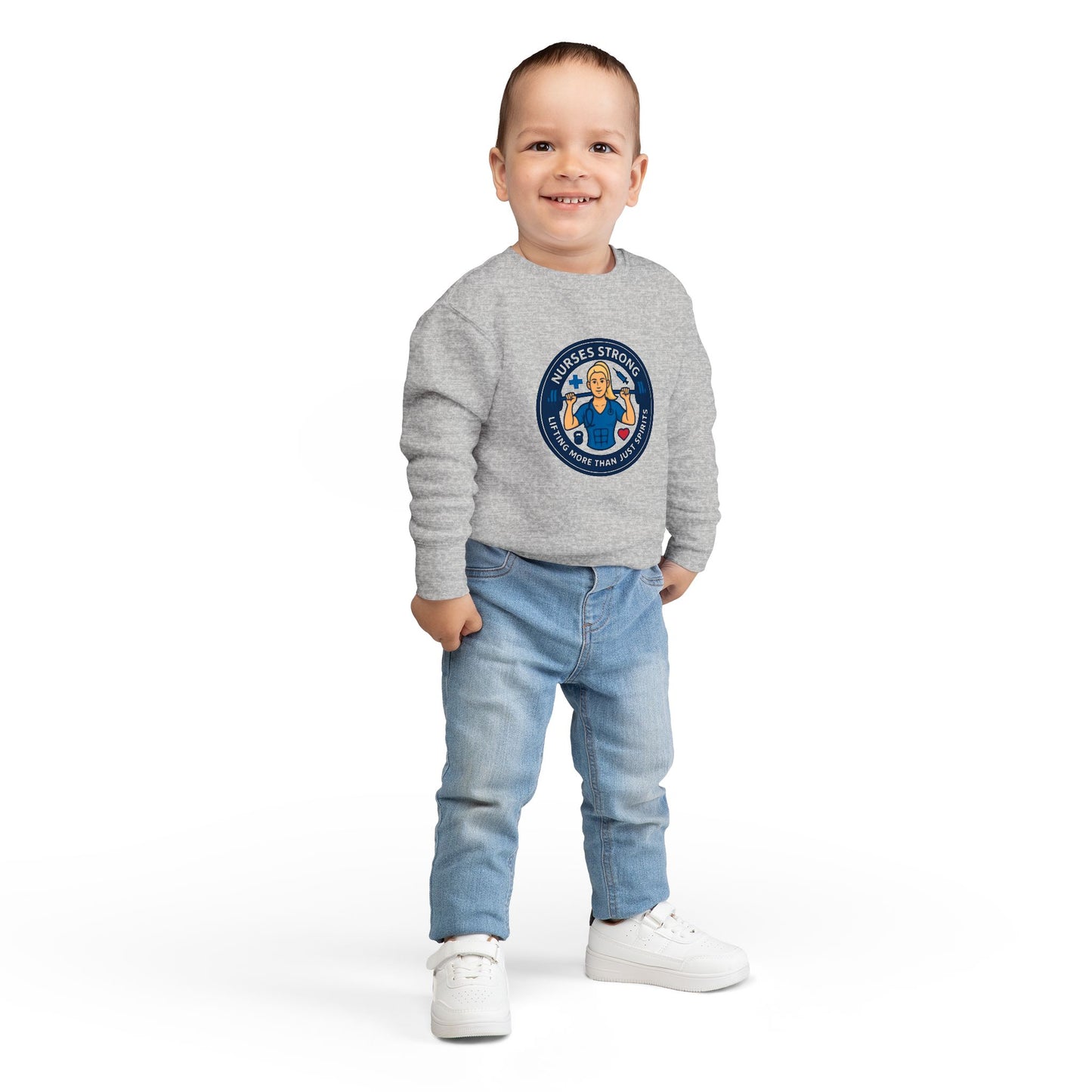 Nurse-Themed Toddler Sweatshirt - Perfect Gift for Little Heroes, Kids' Apparel, Healthcare Appreciation, Birthday Present, Everyday Comfort