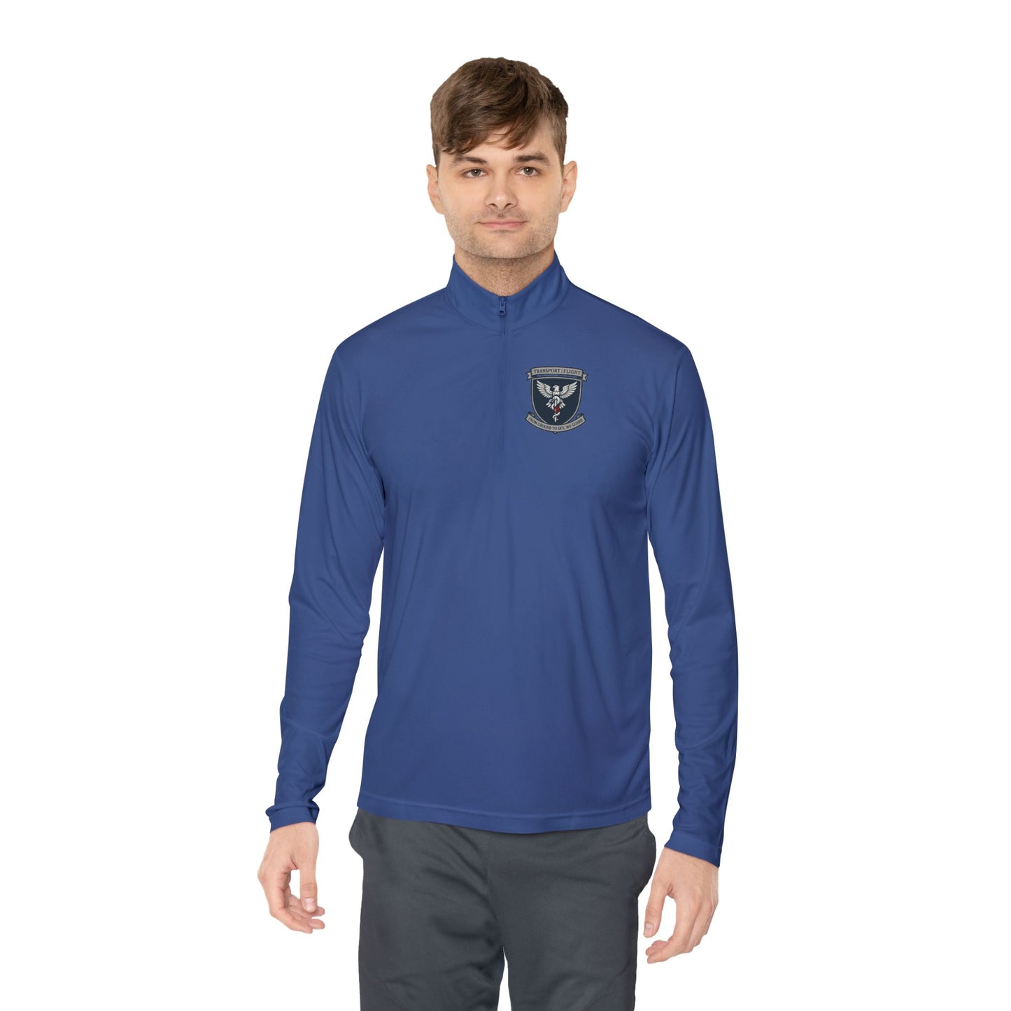 Unisex Quarter-Zip Pullover with Emblem - Cozy, Casual Layer for Outdoor Adventures, Perfect Gift for Team Spirit, Camping, Dad's Day, [...]