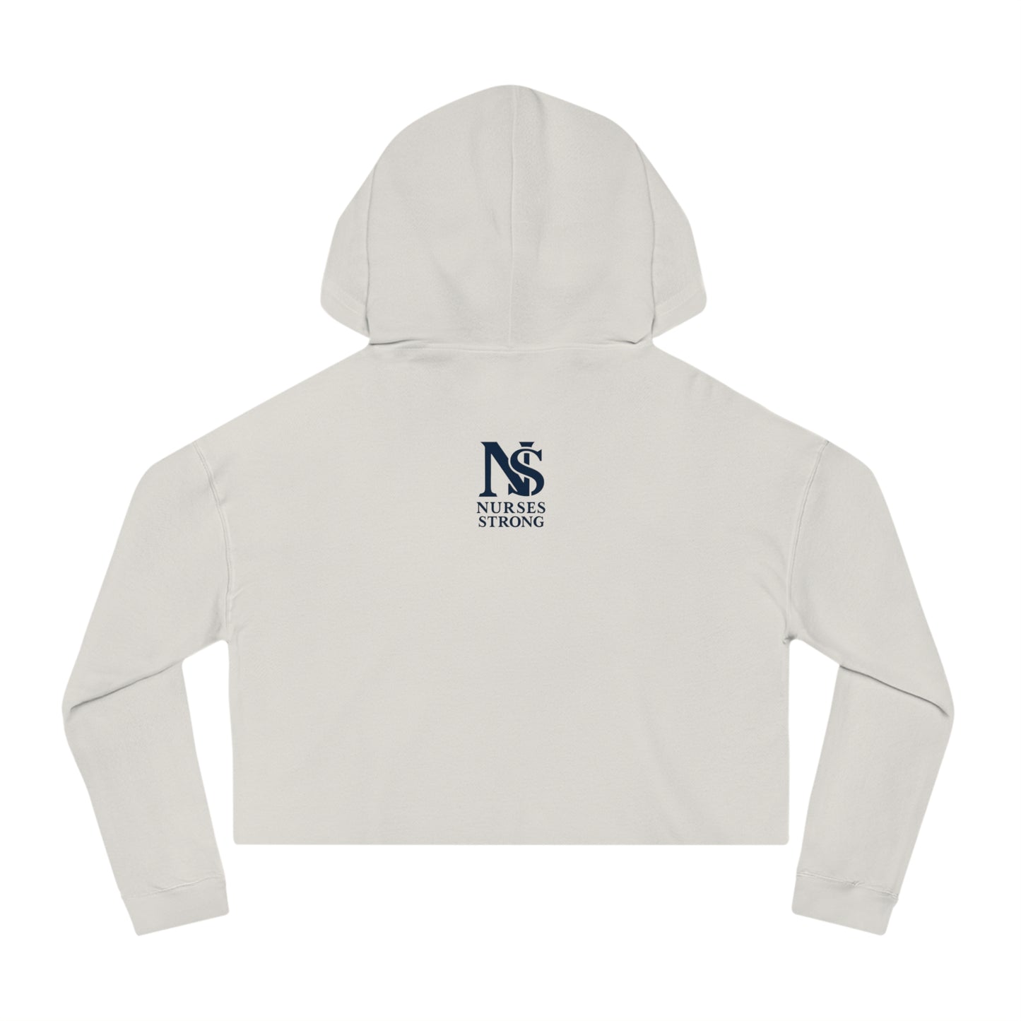 Nurse Strong Cropped Hoodie, Fitness Apparel, Workout Sweatshirt, Nurse Gift, Workout Motivation