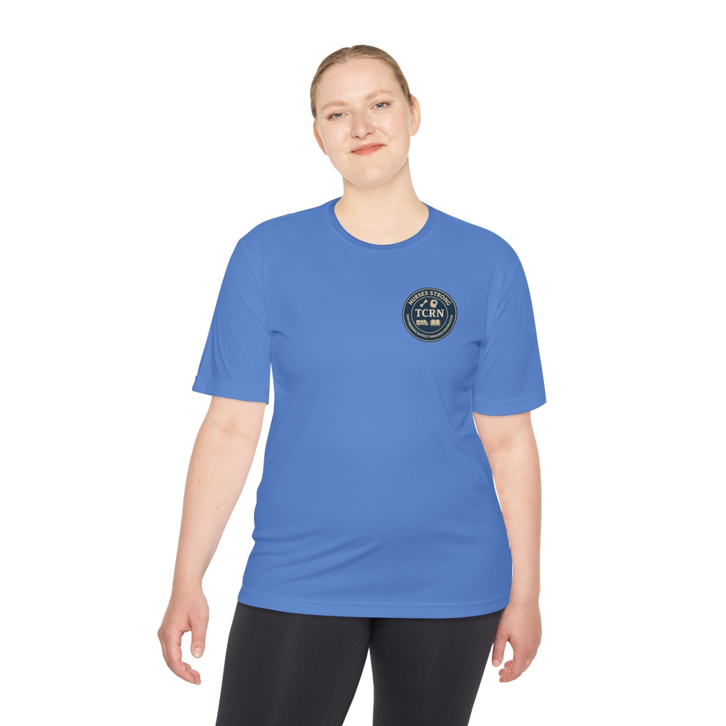TCRN Nurses Strong Unisex Moisture Wicking Tee - Workout Shirt, Gift for Nurses, Health Care Apparel, Fitness Clothing, Team Spirit Fashion