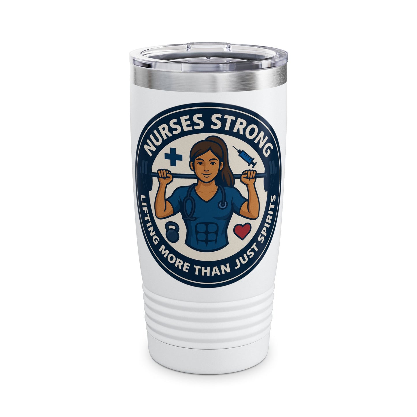 Nurse Strong Tumbler, Inspirational Travel Mug for Healthcare Workers, Gift for Nurses, Motivational Cup, Nursing Student Accessory