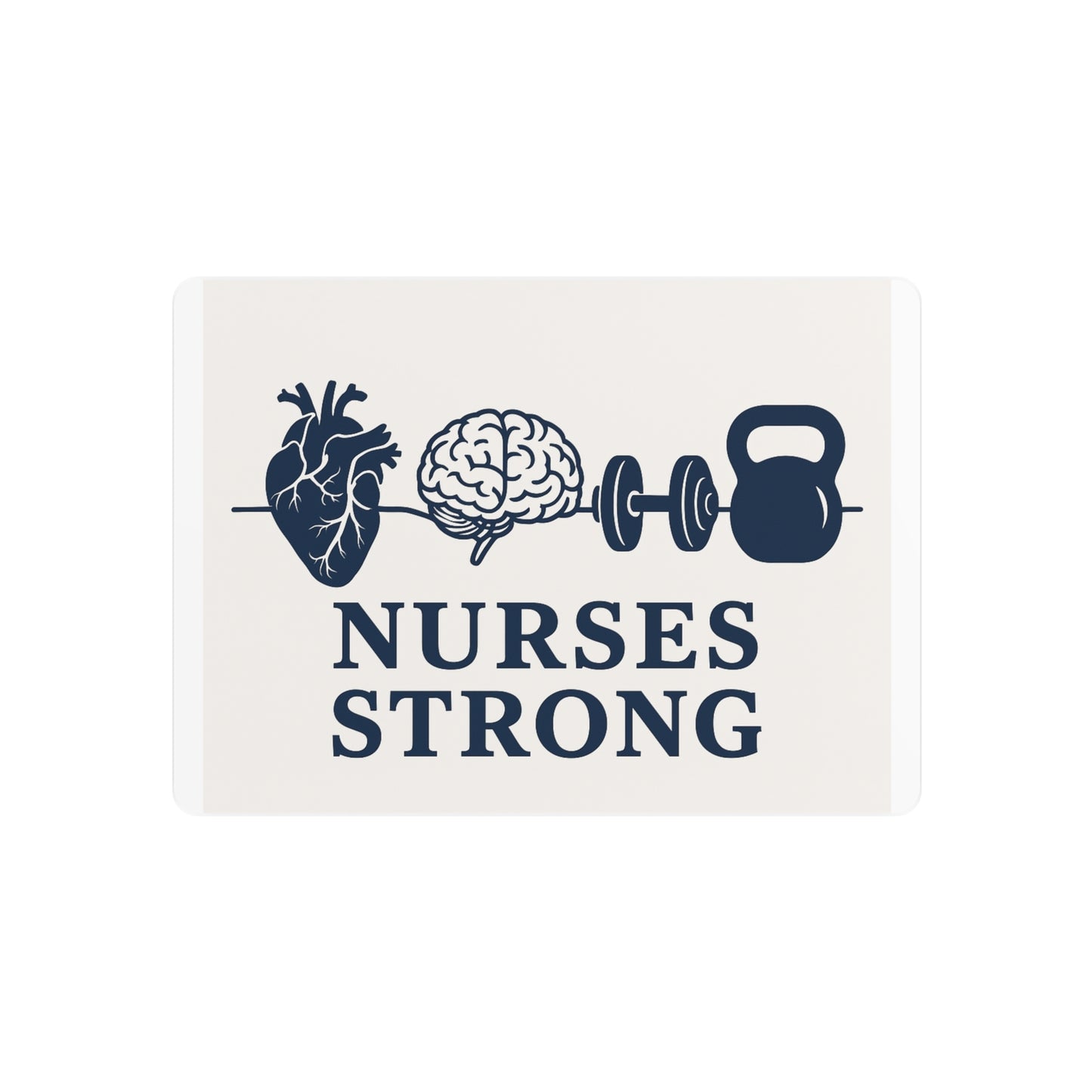 Nurse Strong Metal Art Sign | Wall Decor, Gift for Nurses, Motivational Art, Healthcare Decor, Nurse Appreciation