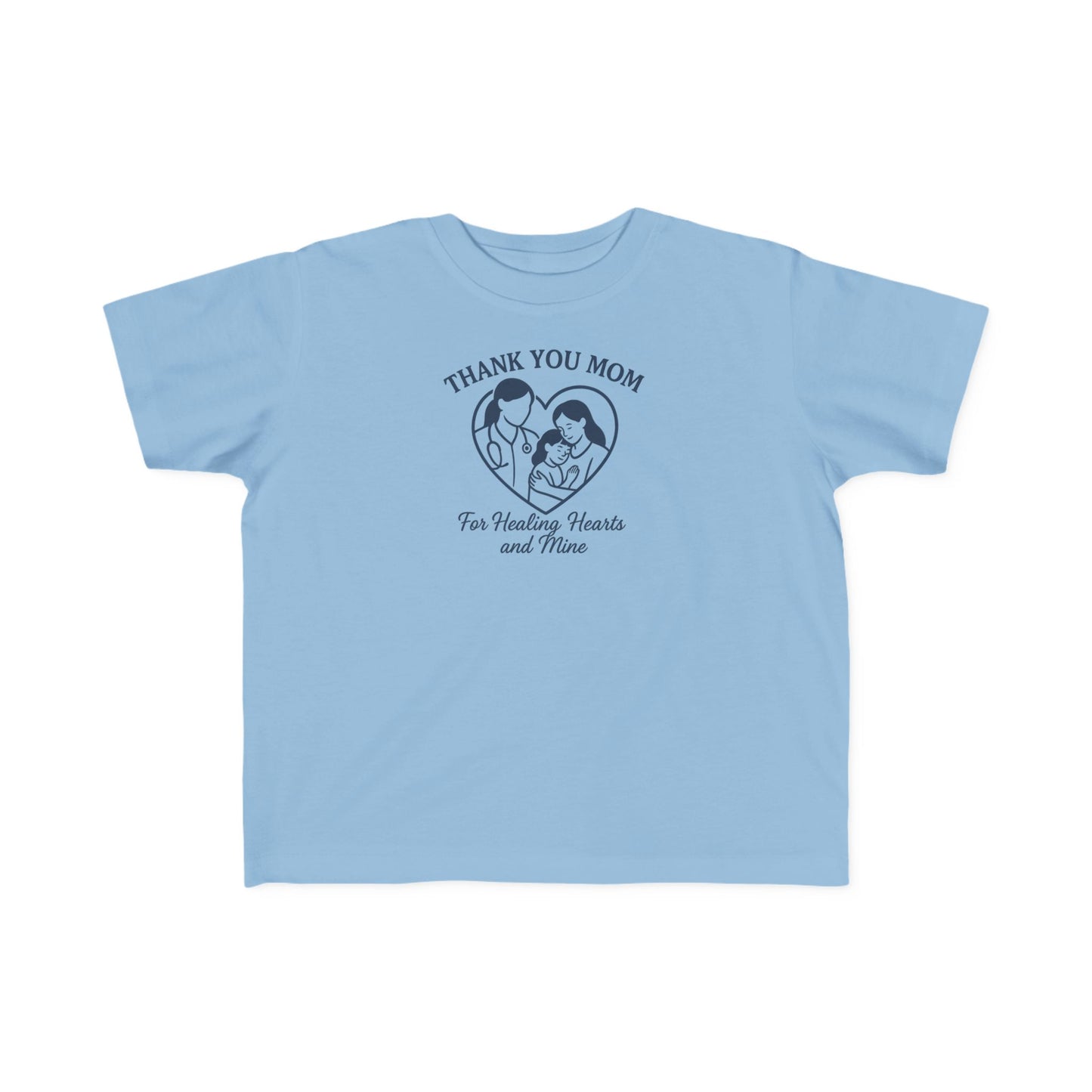 Toddler's Thank You Mom Tee, Cute Toddler Shirt, Kids' Gift for Mother's Day, Birthday Party Outfit, Comfy Jersey T-Shirt