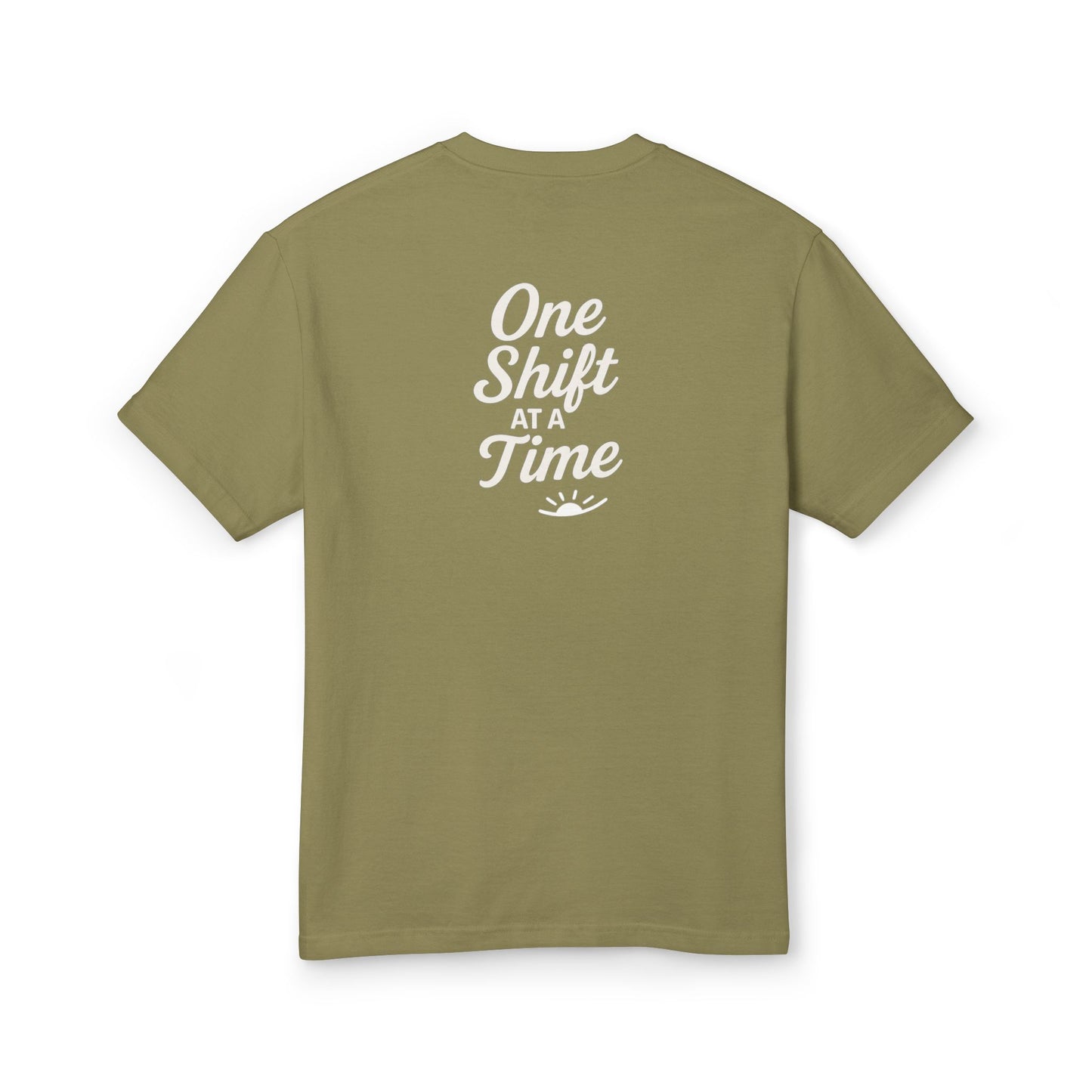 Casual Cotton Tee - One Shift at a Time, Relaxed Fit