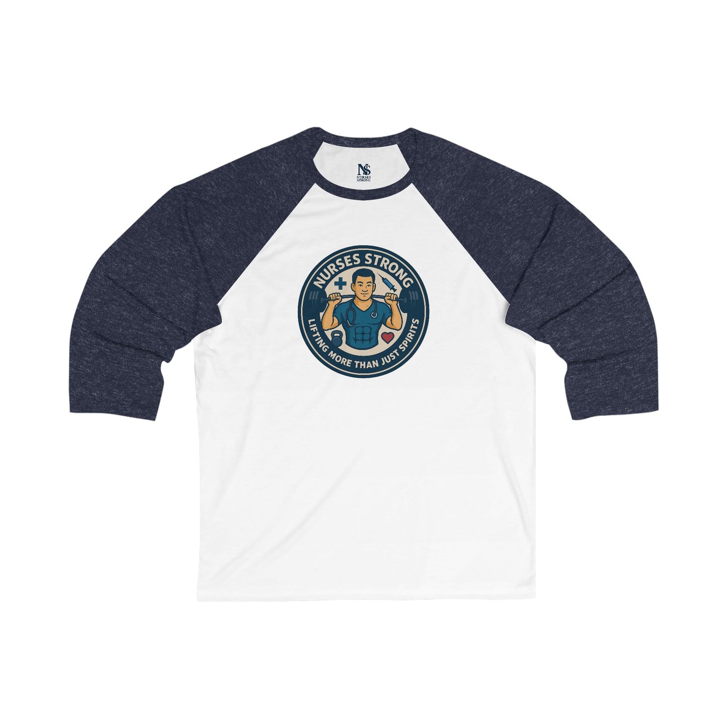 Nurse's Strong Baseball Tee, 3/4 Sleeve Shirt