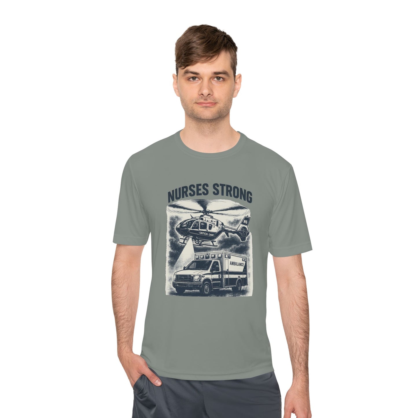 Nurses Strong CC Moisture Wicking Performance Tee