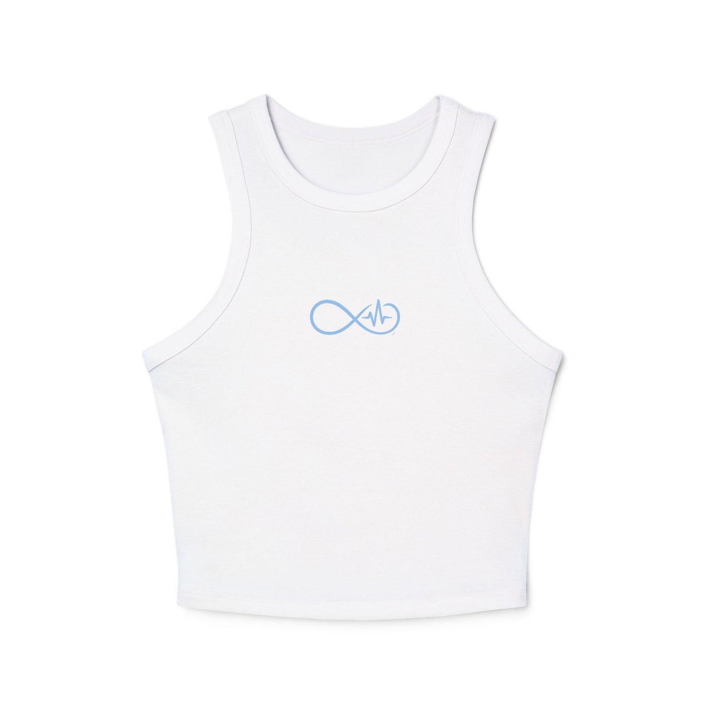 Empowering Infinity Women's Racer Tank Top with  | Yoga Top, Summer Wear, Casual Outfit, Gift for Her, Fitness Apparel