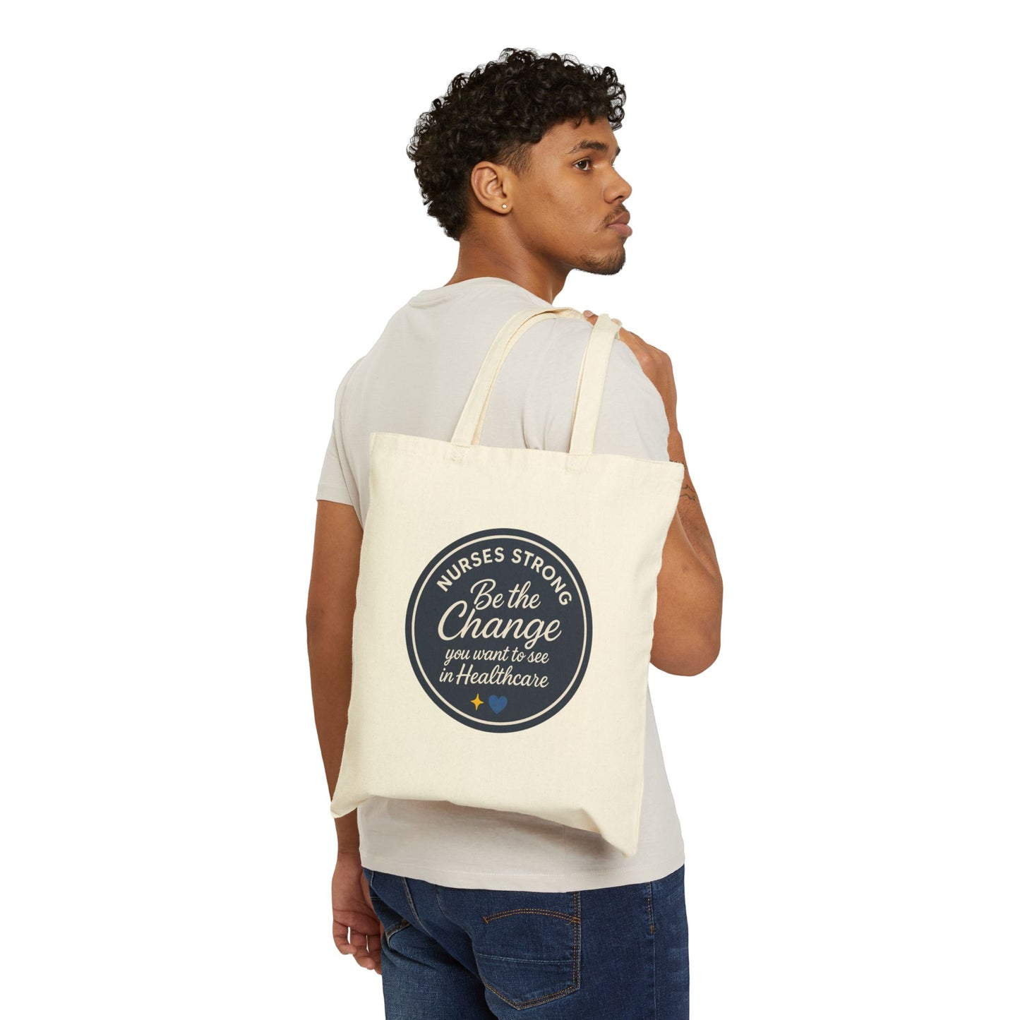 Nurse Empowerment Tote Bag - Be the Change, Healthcare Gift, Eco-Friendly Bag, Nurse Appreciation, Medical School