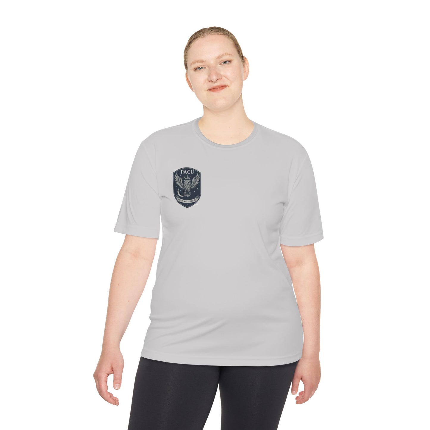 PACU Sigil Wicking Tee with PACU Eagle Emblem, Lightweight Athletic Shirt, Outdoor Activewear, Gym Tee, Perfect for Sports and Training
