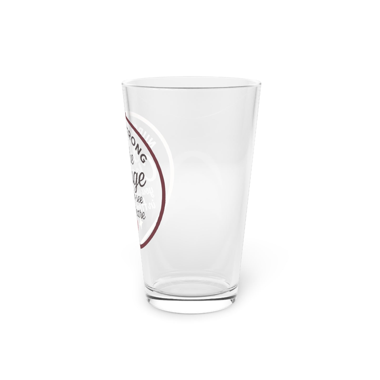 Nurse Inspirational Pint Glass - Be the Change, 16oz | Healthcare Gift, Motivational Glass, Nurse Appreciation, Birthday, Graduation