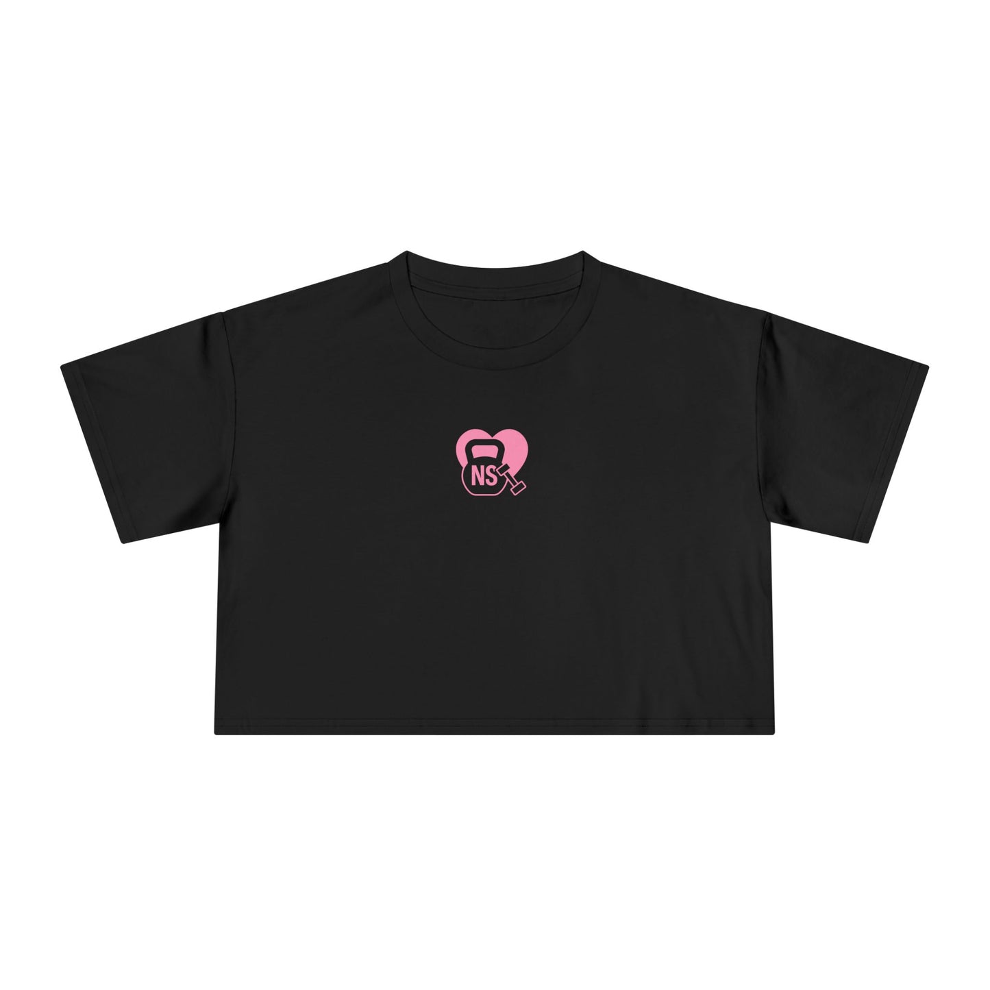 Cute Women's Crop Tee with KB/DB Heart Design, Trendy Summer Top, Casual Wear, Gift for Her, Stylish Festival Shirt, Everyday Fashion