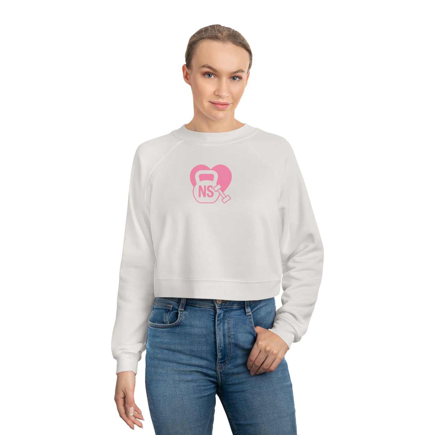 Nurses Strong Cropped Fleece Pullover, Women's Fitness Sweater, Stylish Nurse Gift, Motivational Workout Top, Cozy Athletic Wear