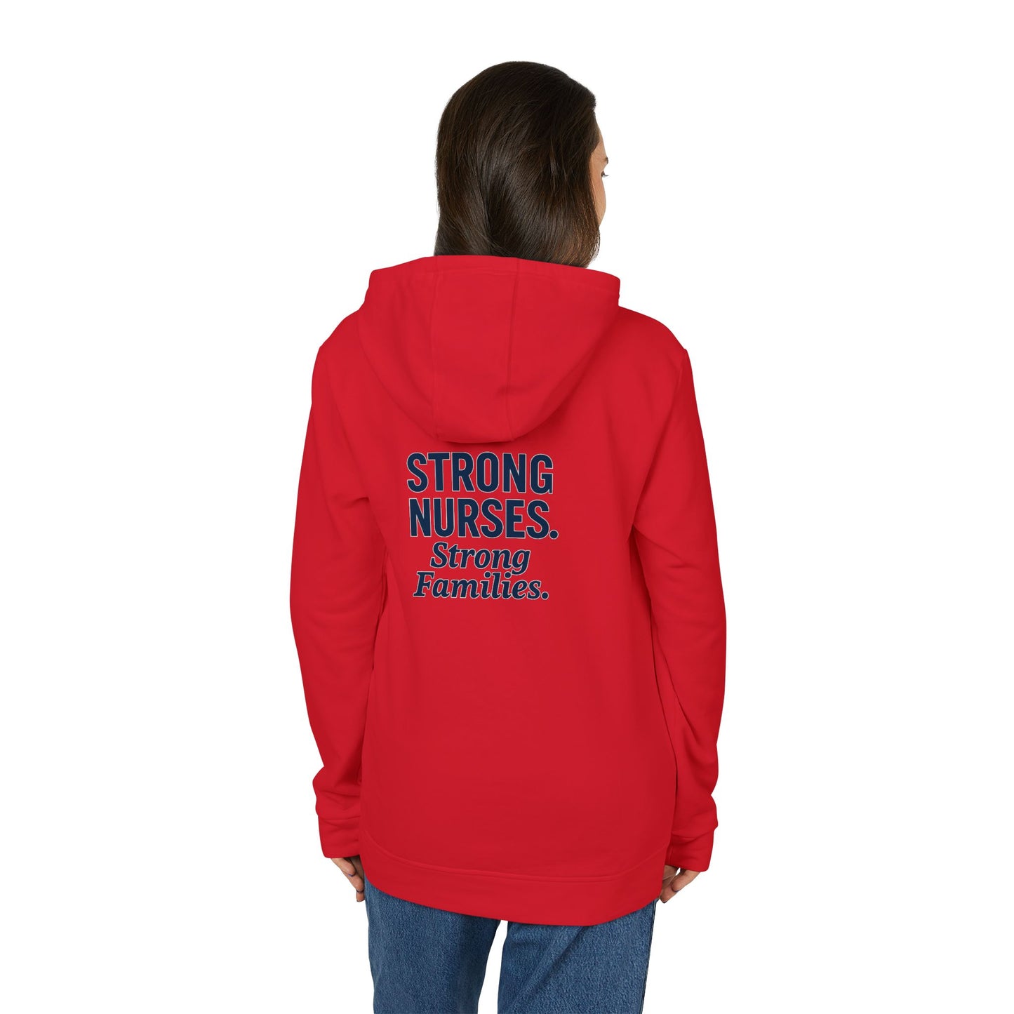 Nurses Strong Hoodie, Unisex Fleece Pullover, Comfortable Nursing Gift, Medical Apparel, Appreciation Sweatshirt, Motivational Wear