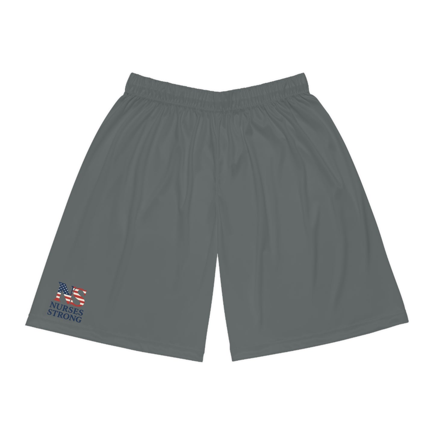 Nurse Strong Basketball Shorts, Athletic Gear, Gym Wear, Sports Shorts, Gift for Nurses, July 4th Apparel