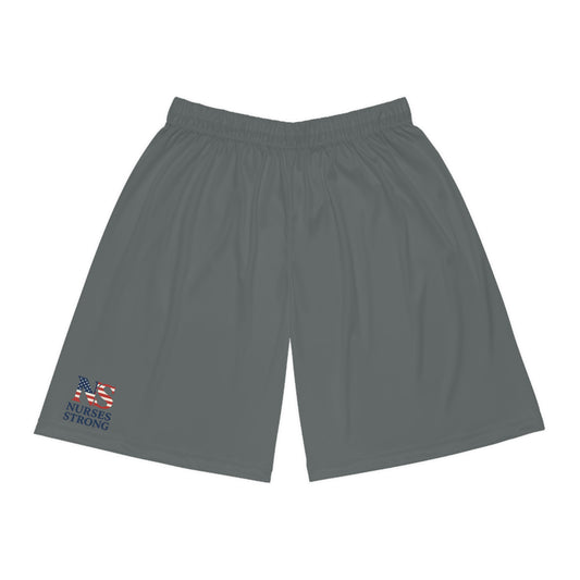Nurse Strong Basketball Shorts, Athletic Gear, Gym Wear, Sports Shorts, Gift for Nurses, July 4th Apparel