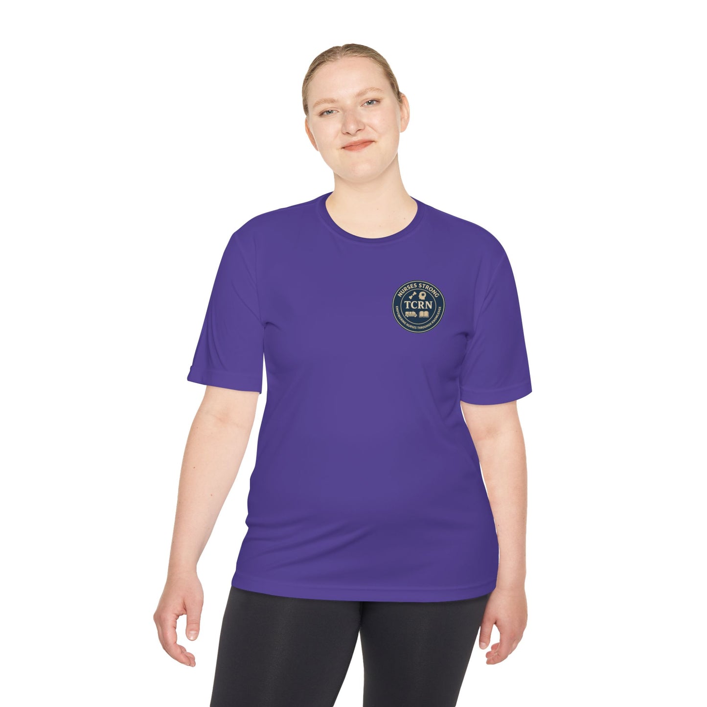 TCRN Nurses Strong Unisex Moisture Wicking Tee - Workout Shirt, Gift for Nurses, Health Care Apparel, Fitness Clothing, Team Spirit Fashion
