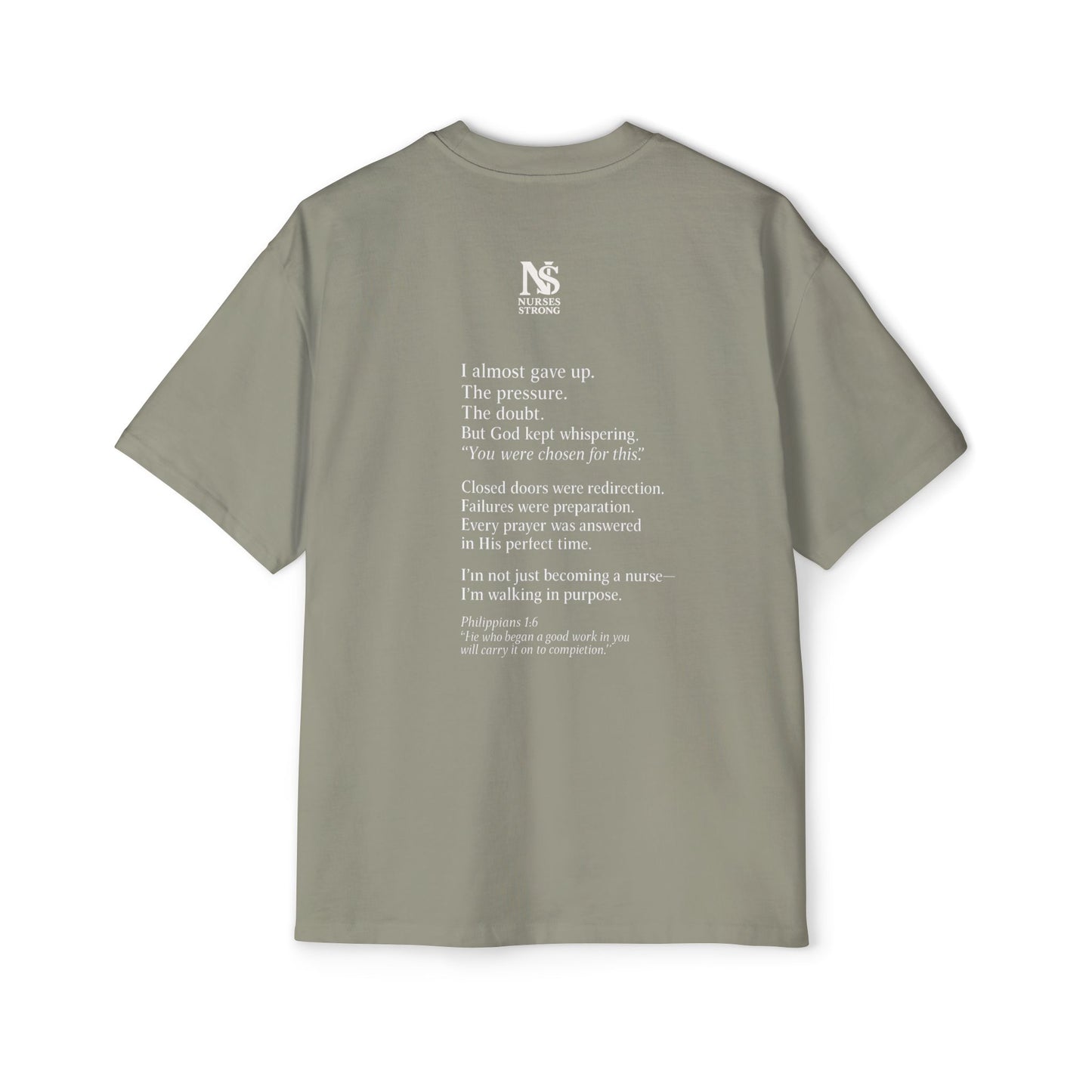 Guided by Faith, Men's Heavy Oversized Tee - Relaxed Casual Vibes, Everyday Wear,