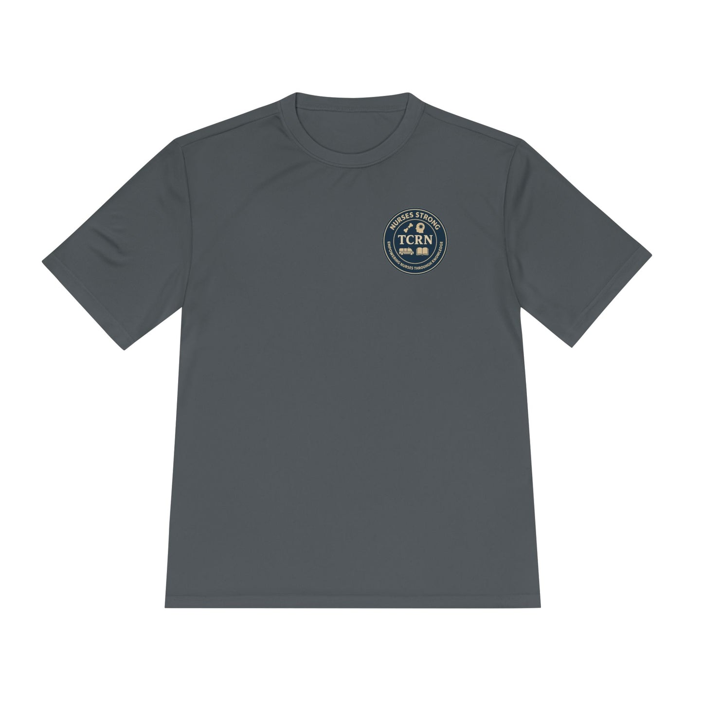 TCRN Nurses Strong Unisex Moisture Wicking Tee - Workout Shirt, Gift for Nurses, Health Care Apparel, Fitness Clothing, Team Spirit Fashion