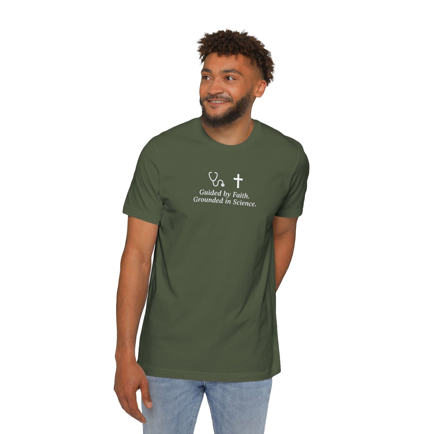 Faith and Science T-Shirt | Casual Wear, USA-Made