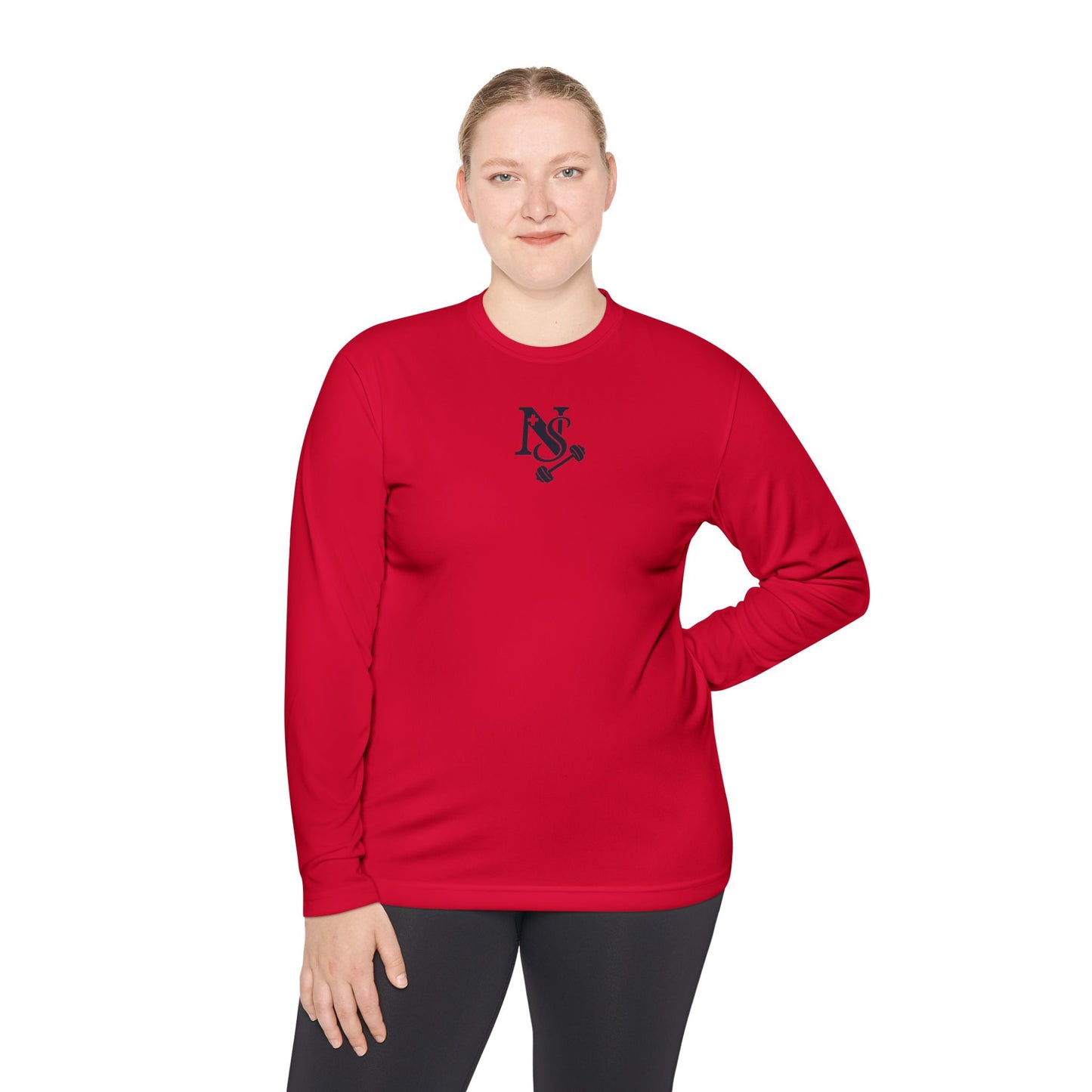 DB Cross Fitness Long Sleeve Tee, Gym Shirt, Workout Apparel, Weightlifting Top, Casual Sportswear, Active Lifestyle Clothing