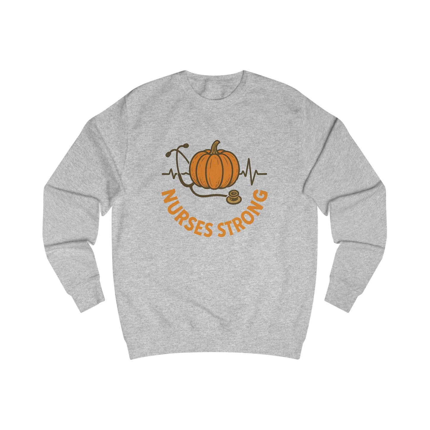 Nurses Strong Pumpkin Sweatshirt, Cozy Autumn Wear