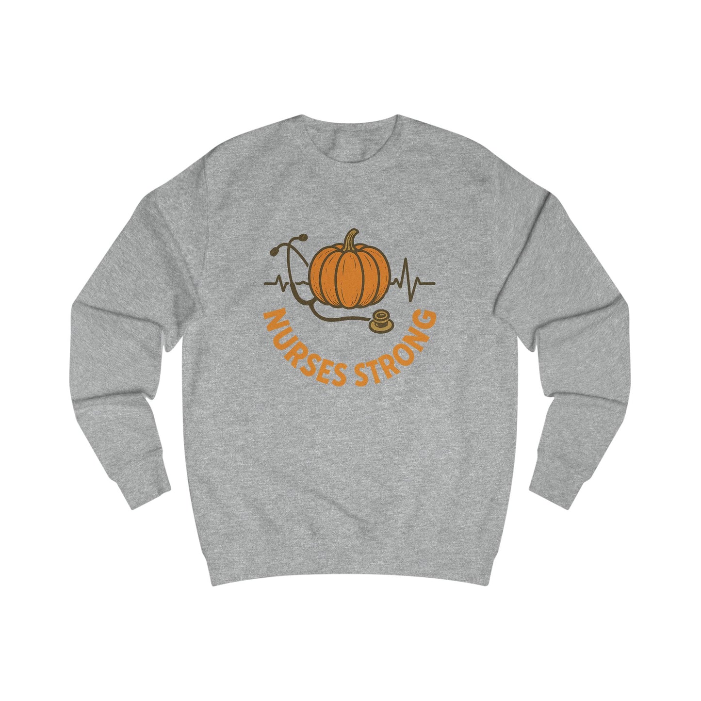 Nurses Strong Pumpkin Sweatshirt, Cozy Autumn Wear